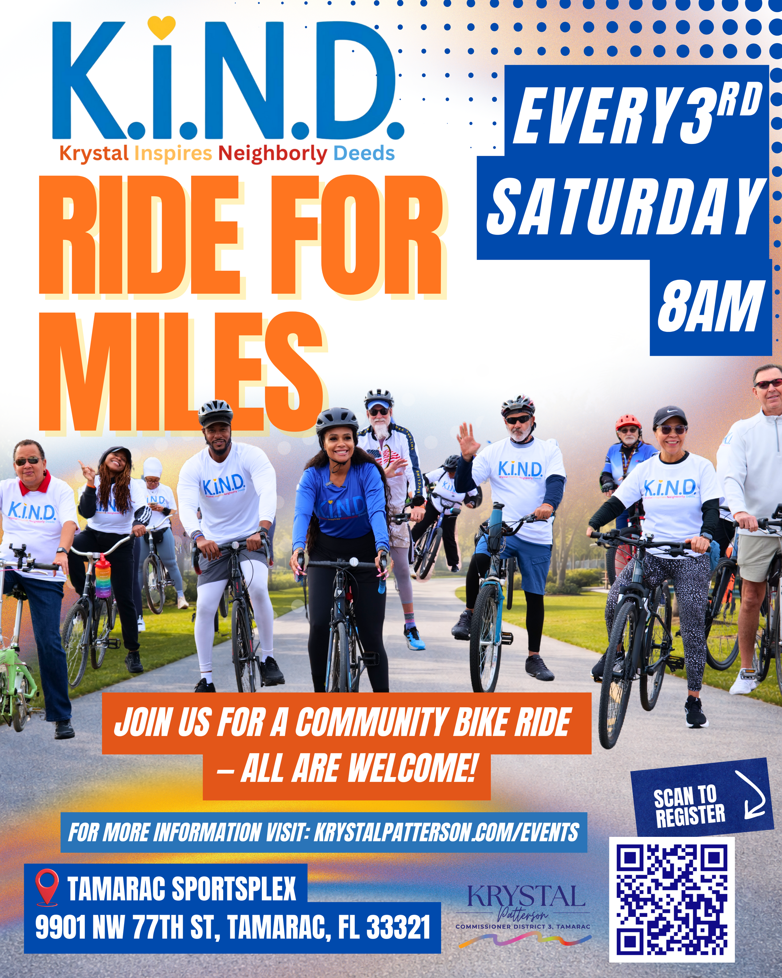 K.I.N.D Community bike ride in Tamarac FL
