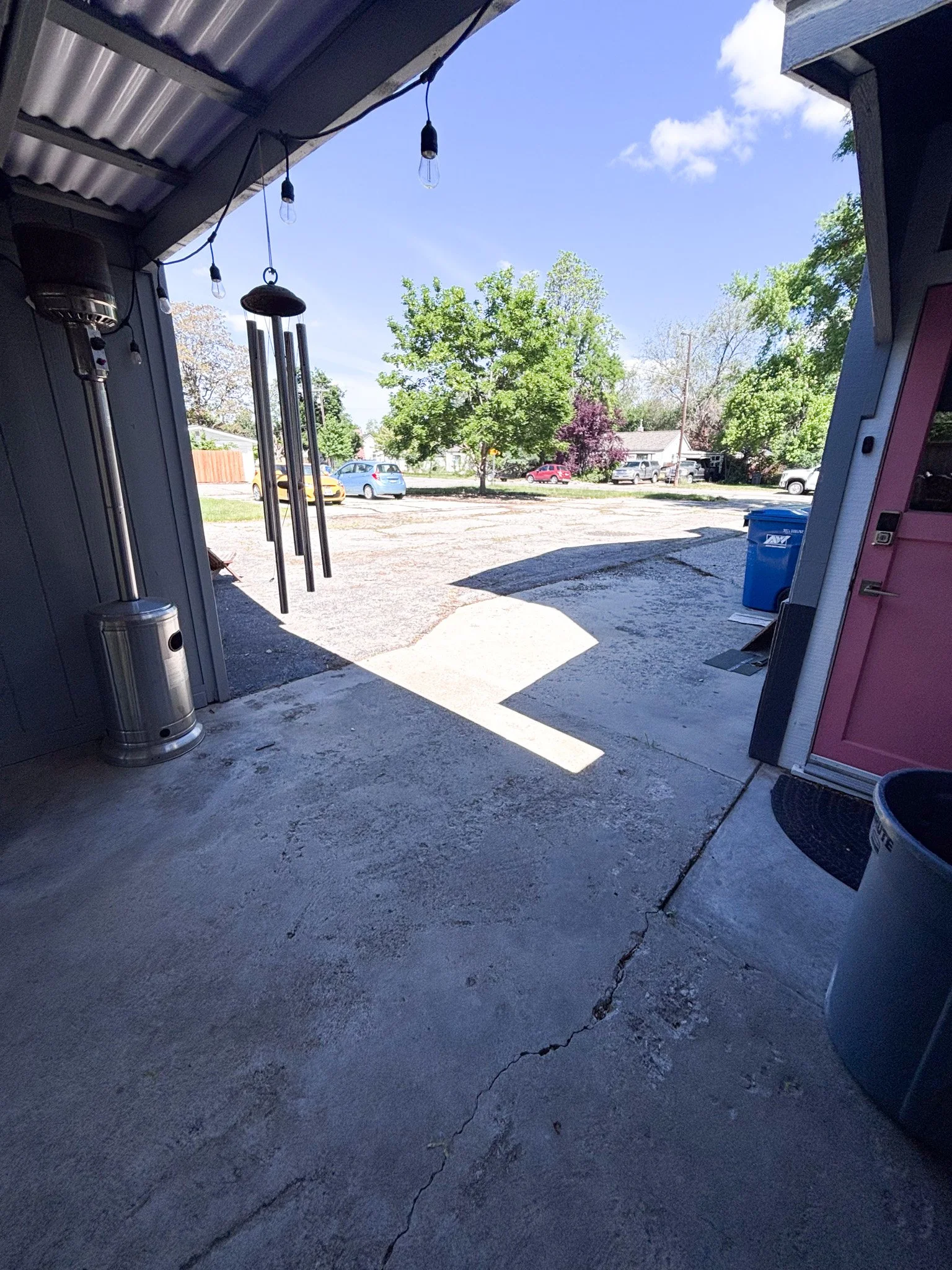 before image from a second angle of the Boise customer's driveway