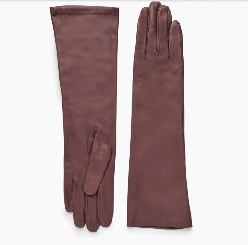 Brown Italian Leather Gloves