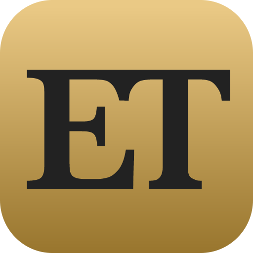 ET logo with black letters on a gold background
