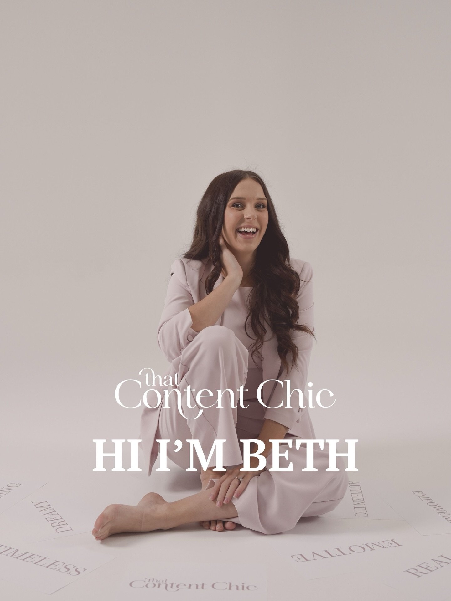 Hi I&rsquo;m Beth ♡
The face behind That Content Chic.

I create cinematic keepsake and BTS video content for families, photographers and brands who want more than just content for the feed.

My work is all about capturing feeling. The movement, the 