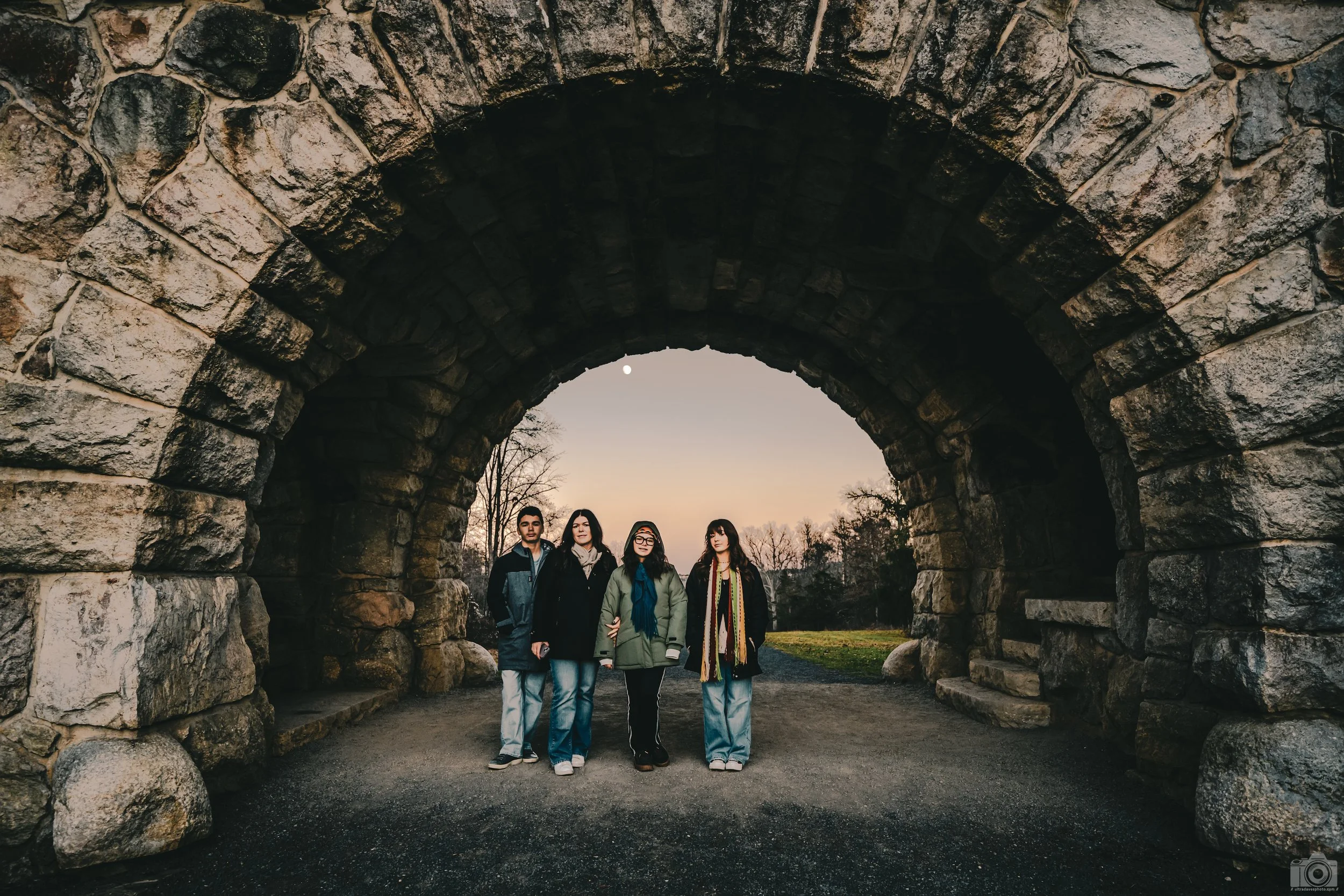 2024 - My family inside of the Tunnel.  Shot with a Sony a7c II // FE 12-24mm G @ 24mm f/4 ISO 400 - 1/200s.