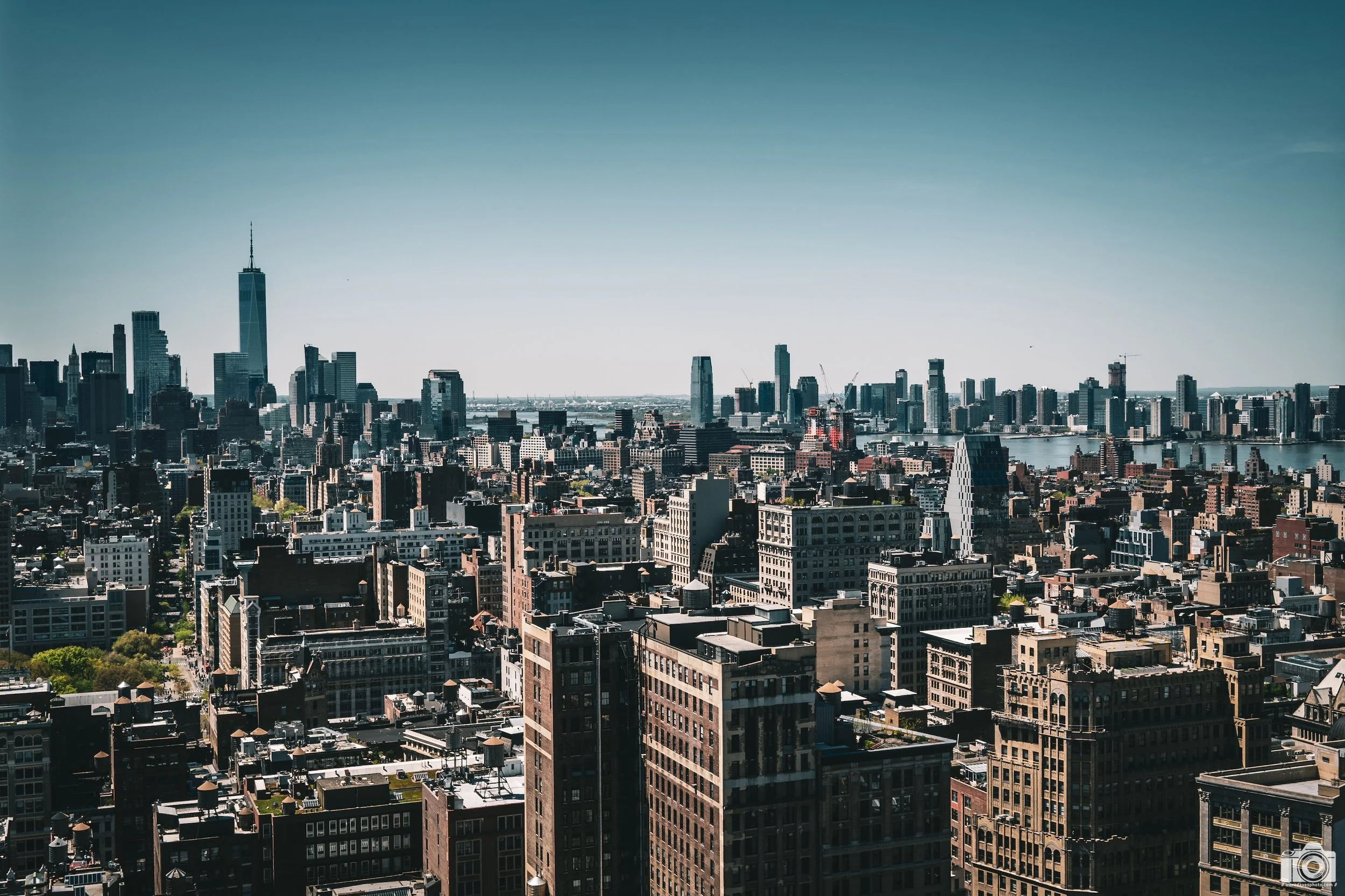 NYC 2025 - Sitting on top of the world it feels like.  We visited the offices of Franklin Templeton at One Madison.  Unfortunately the Flat Iron Building was undergoing renovations and was completely covered.   But the view from this vantage is amazi