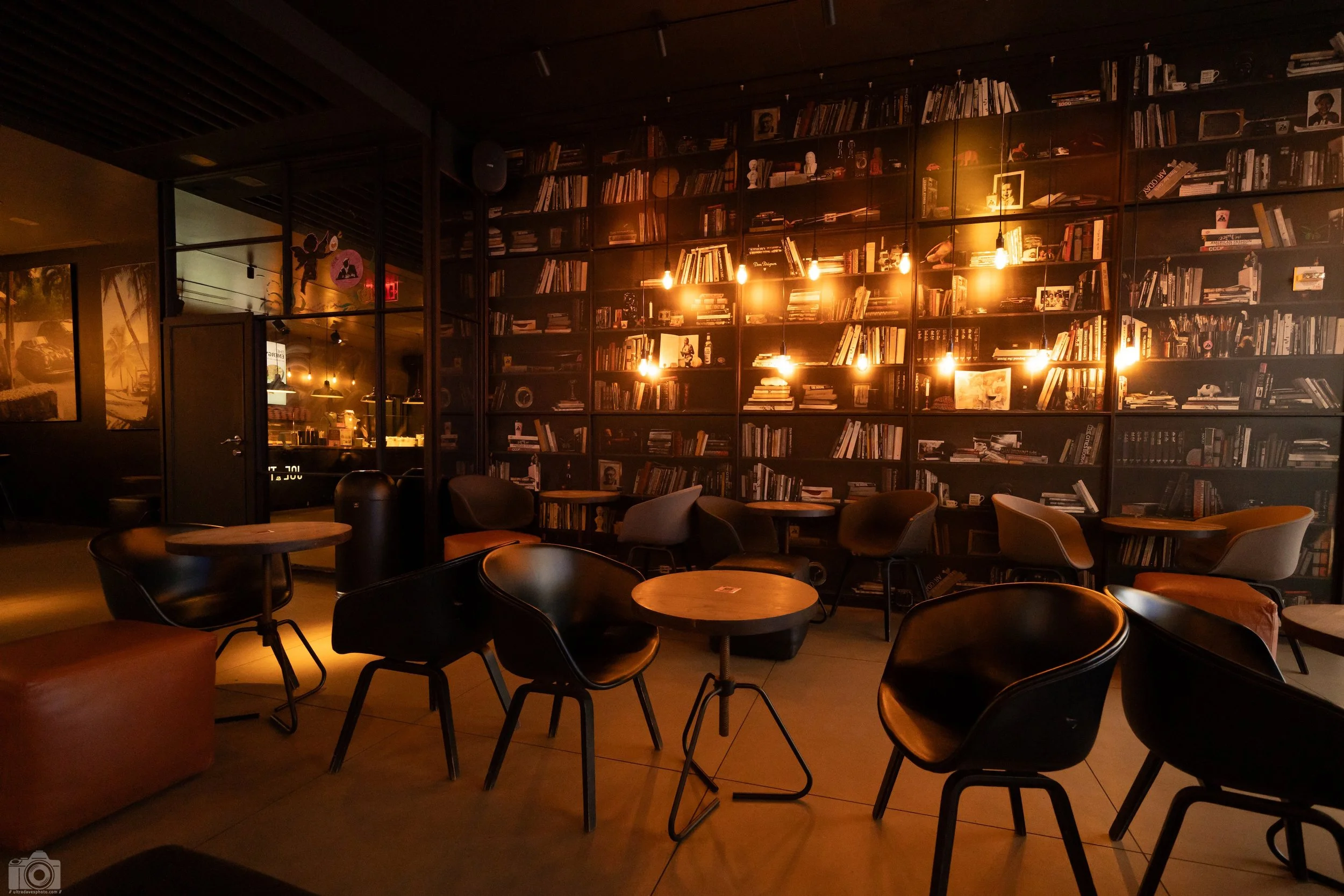 2024 - Joe & The Juice coffee lounge.  Shot with a Sony a7c II // FE 12-24mm G @ 14mm f/4 ISO 4000 - 1/160s.