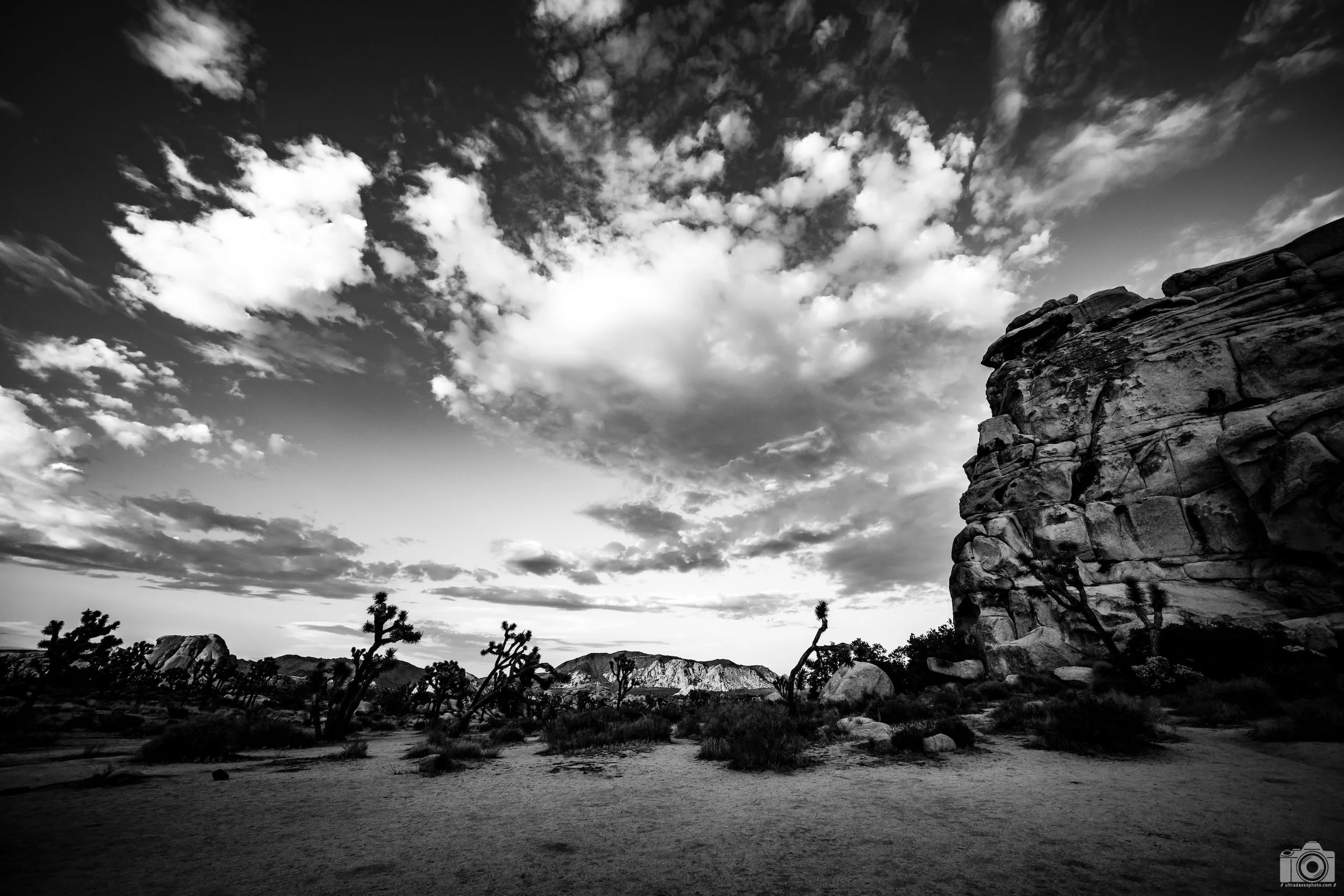 2024 - Hidden Valley in B&W.  Shot with a Sony a7c II // FE 12-24mm G @ 12mm f/4 ISO 400 - 1/400s.