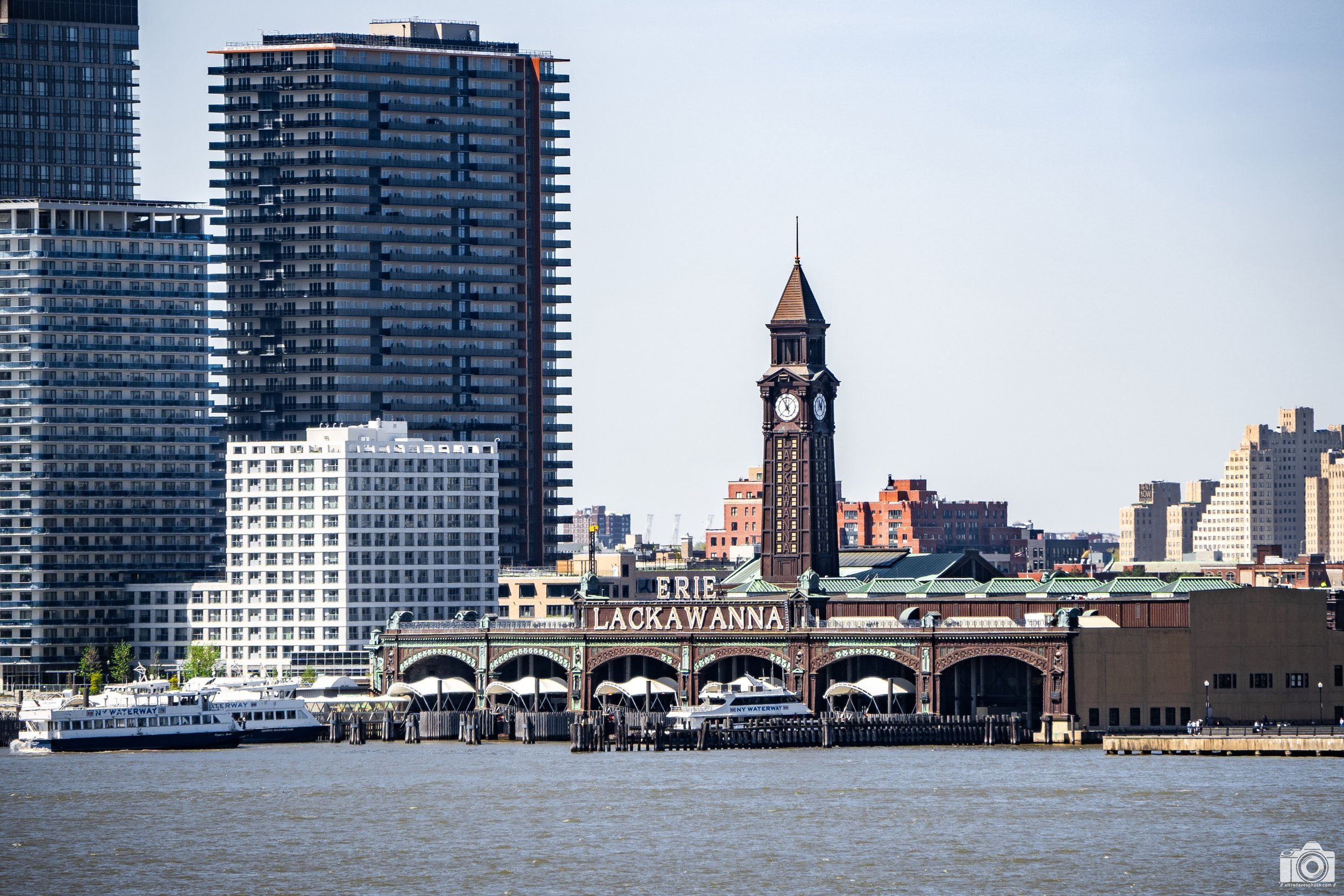 NYC 2025 - Erie Lackawanna Clock Tower.  Shot with a Sony a7c // Tamron E 18-300mm @ 262mm f/6.3 ISO 125 - 1/640s.