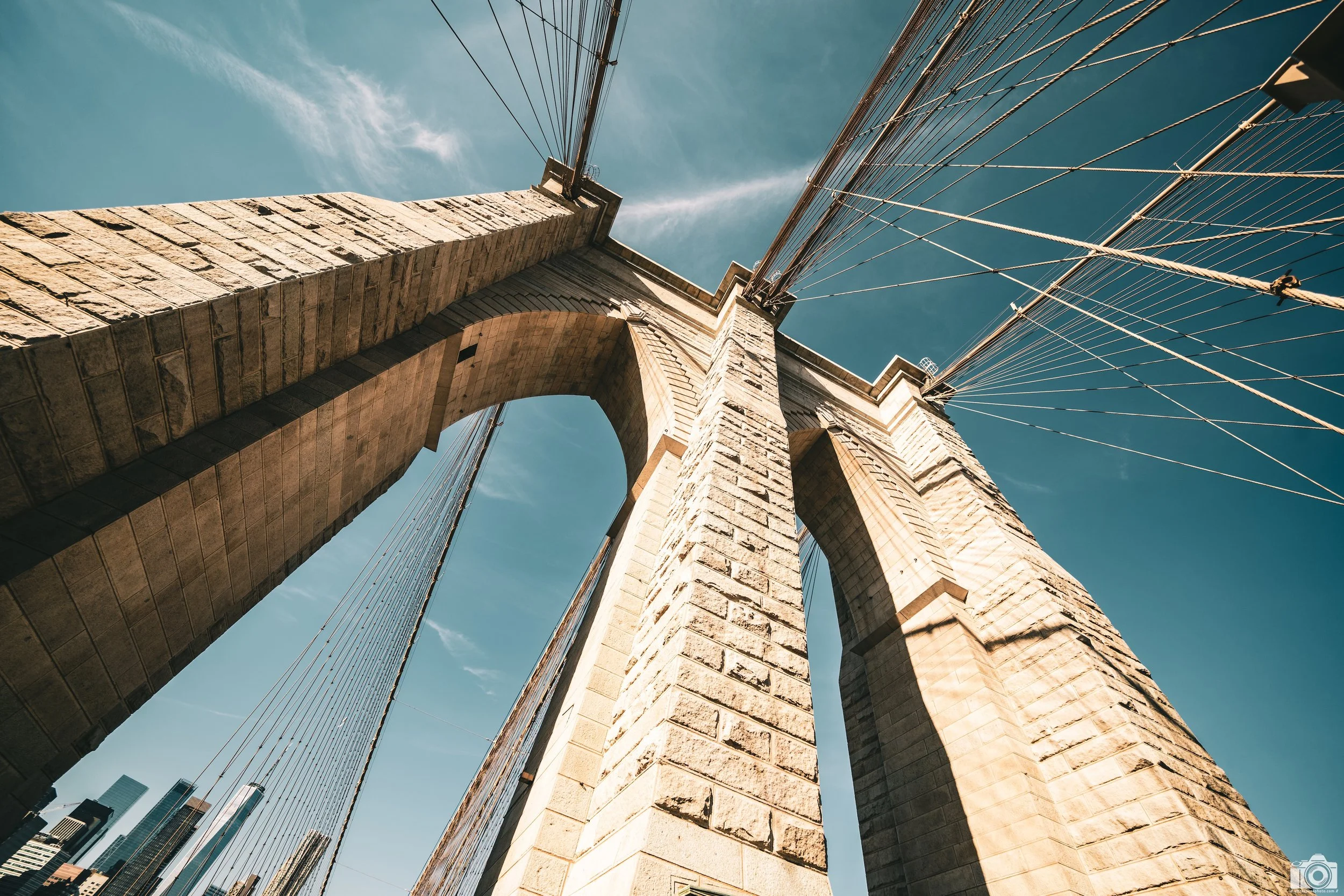 2024 - The Brooklyn Bridge.  Lookin' up!  Shot with a Sony a7c II // FE 12-24mm G @ 12mm f/4 ISO 64 - 1/400s.