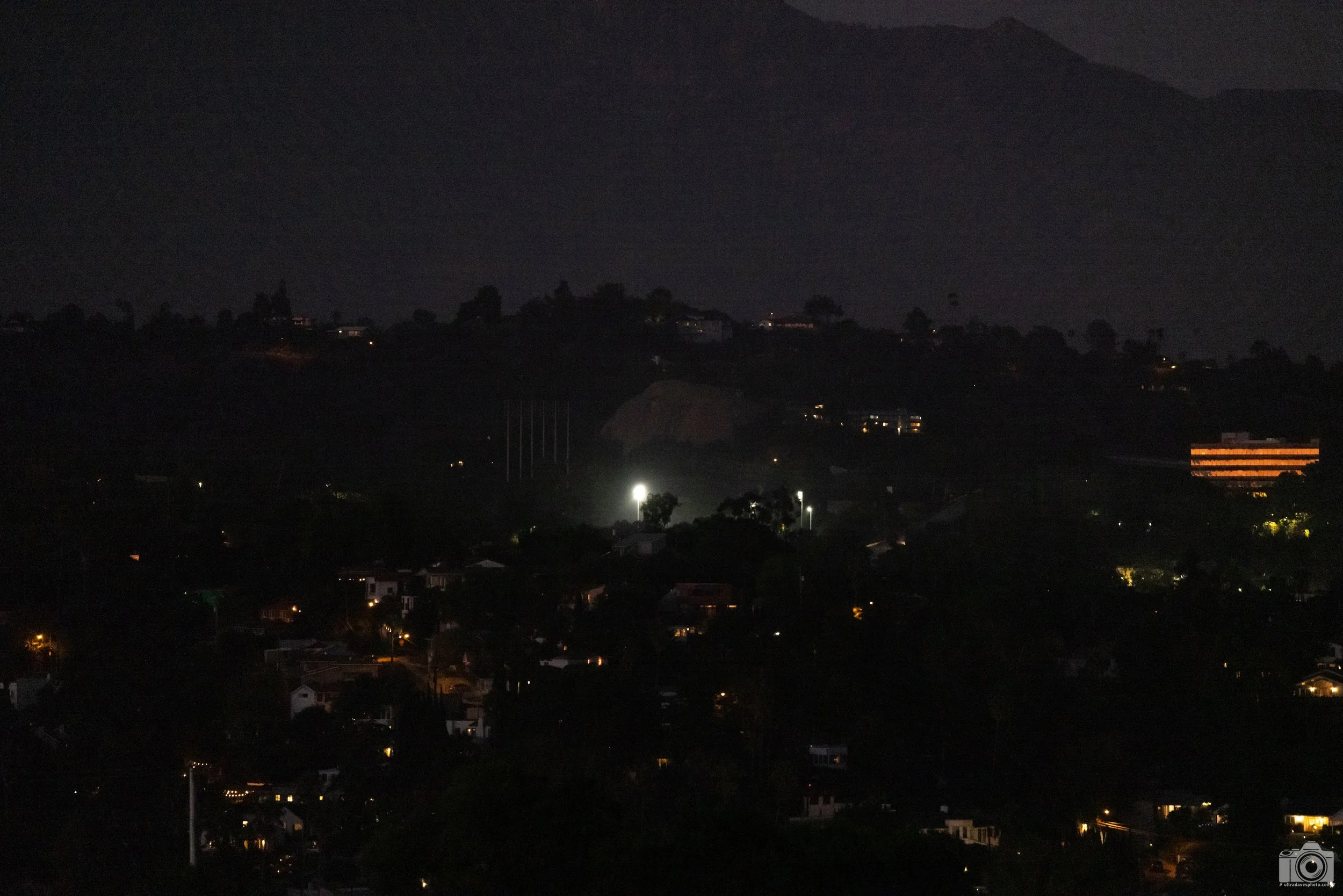 2023 - The Eagle Rock.  Not the best shot, but with an F4 lens at night you gotta take what you can get.  Shot with a Canon EOS R5 // RF 70-200mm f/4 IS L  @ 186mm f/4 ISO 6400 - 1/100s. 