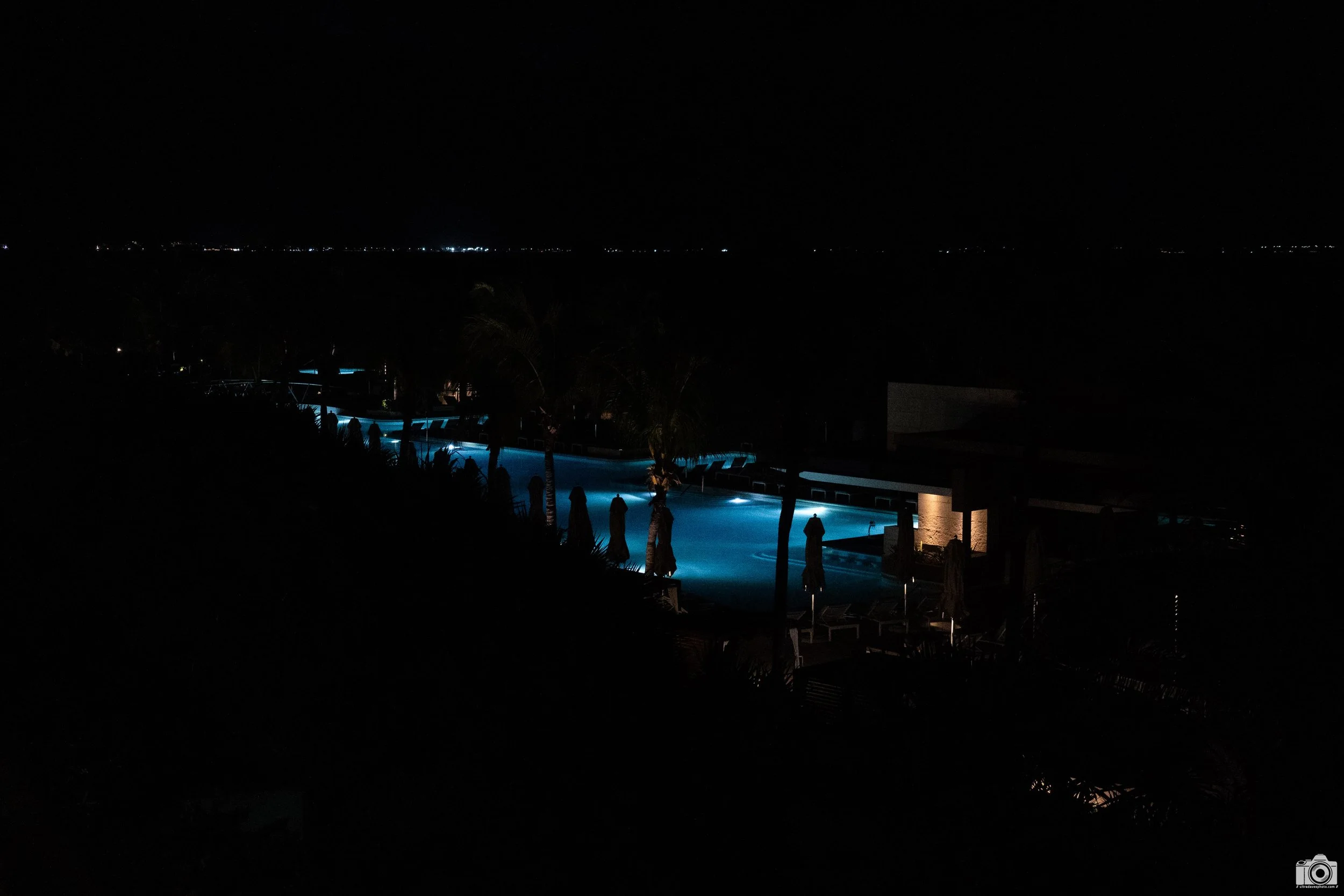 Pool Lights.

The pool does close at 8pm so this is not an outdoor party place, but they do have a club that stays up till 3am... Maybe next time we'll try it... LOL

Shot taken with a Sony a7C // FE 24-240mm @ 47mm - F4.5 - ISO 12800 - 1/125s.