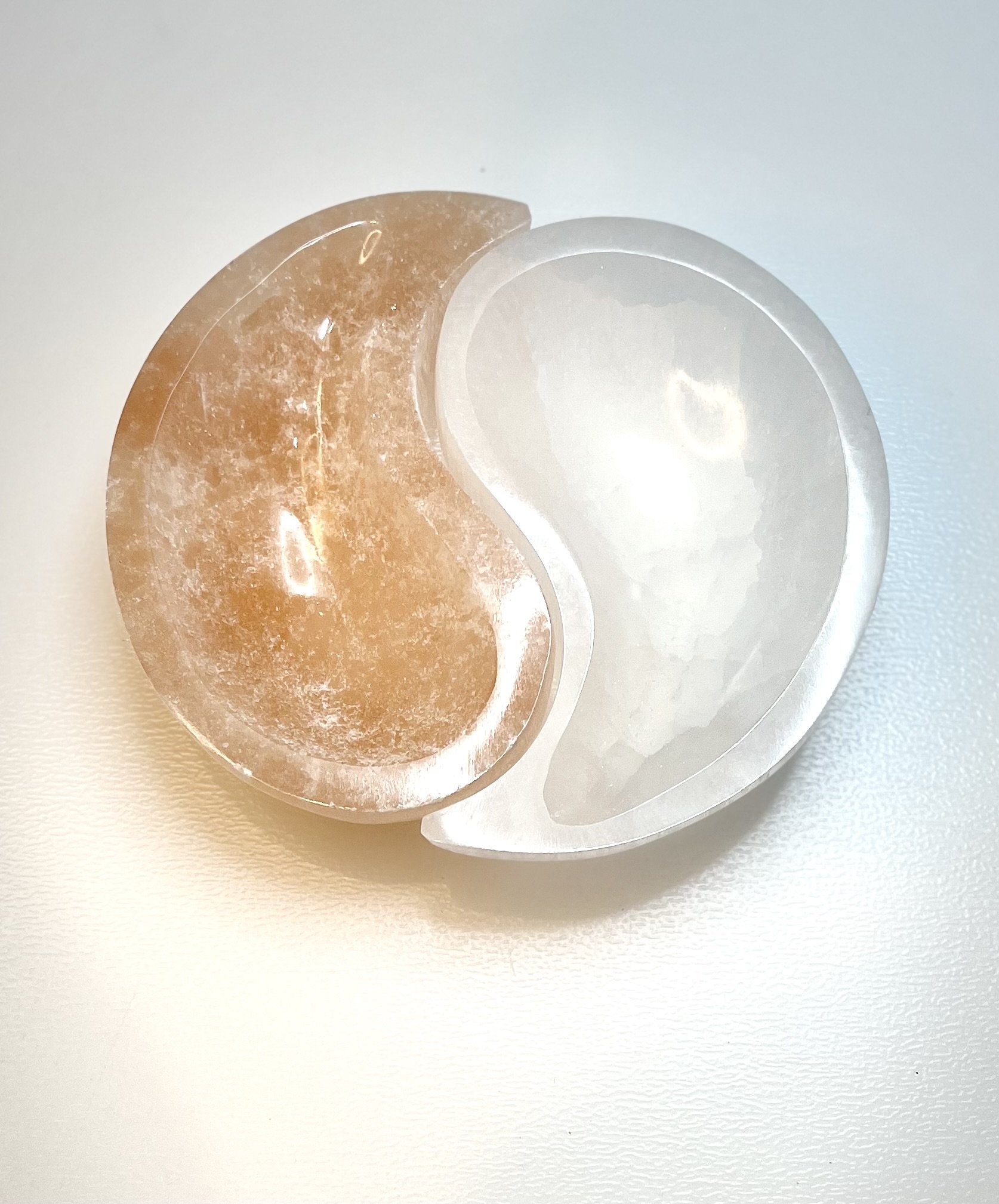 Ying Yang Selenite Bowl