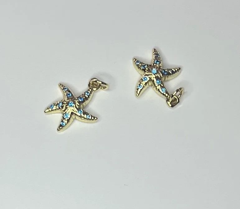 Sparkle Starfish Charm