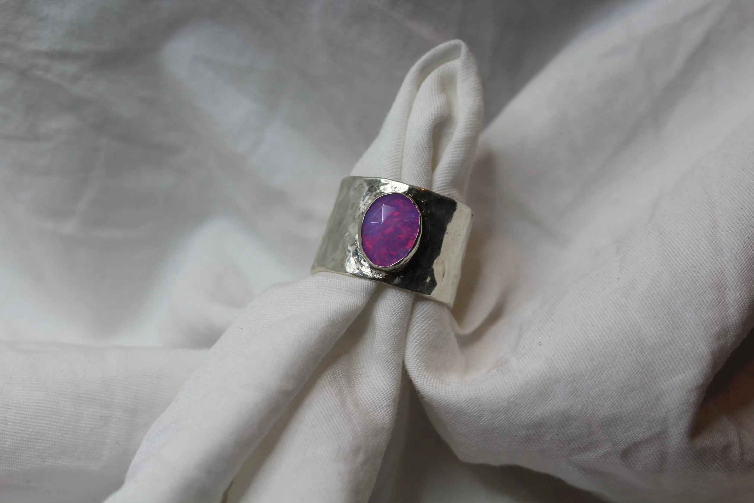 Pink Opal  Ring