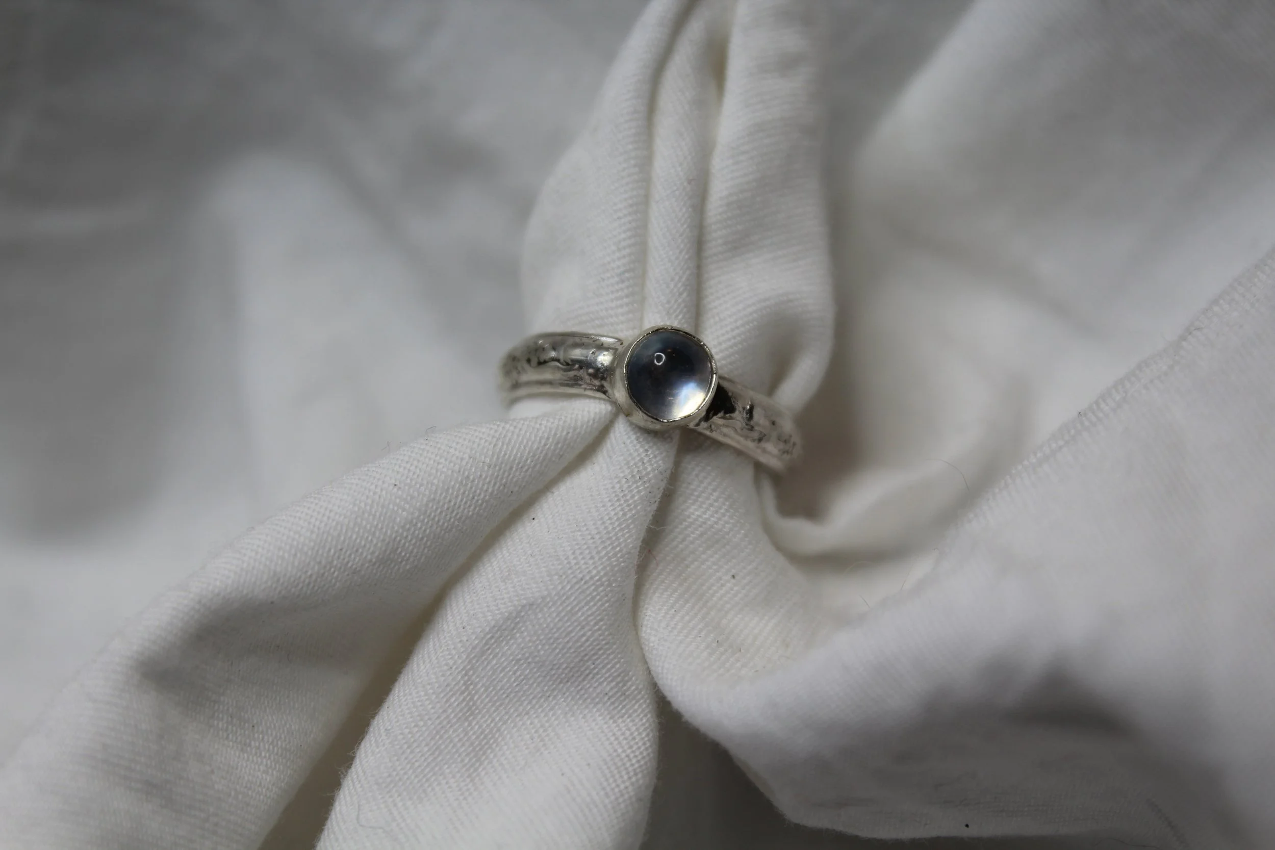 Moonstone Pinky Ring