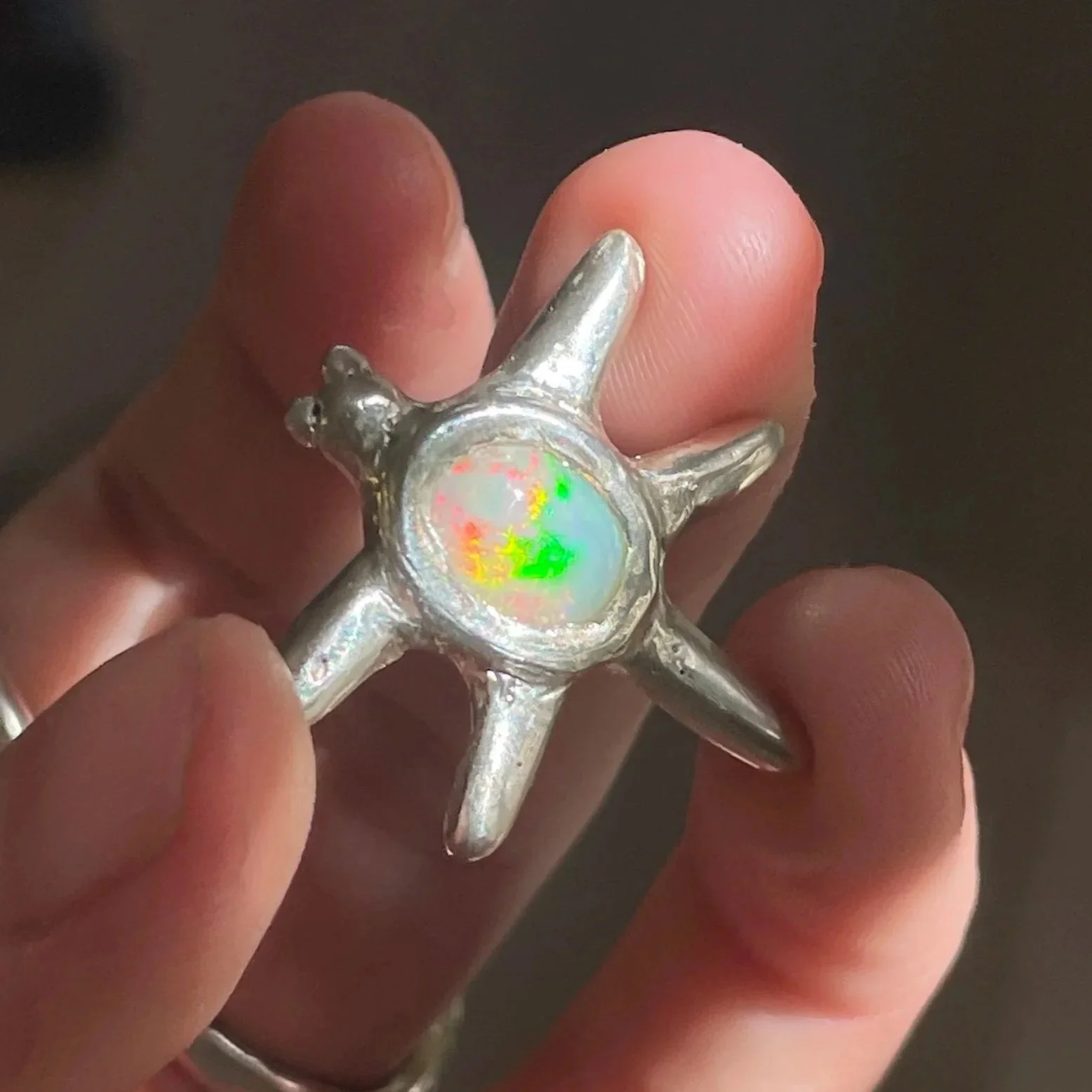 Opal Dragonfly Pendant