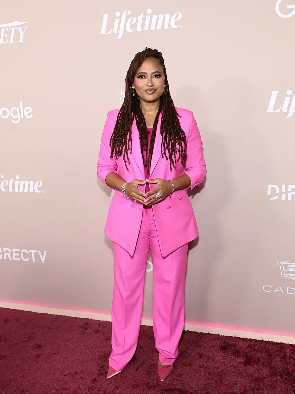 Variety Power Of Women Event 2022 Ava DuVernay rocks a hot pink suit