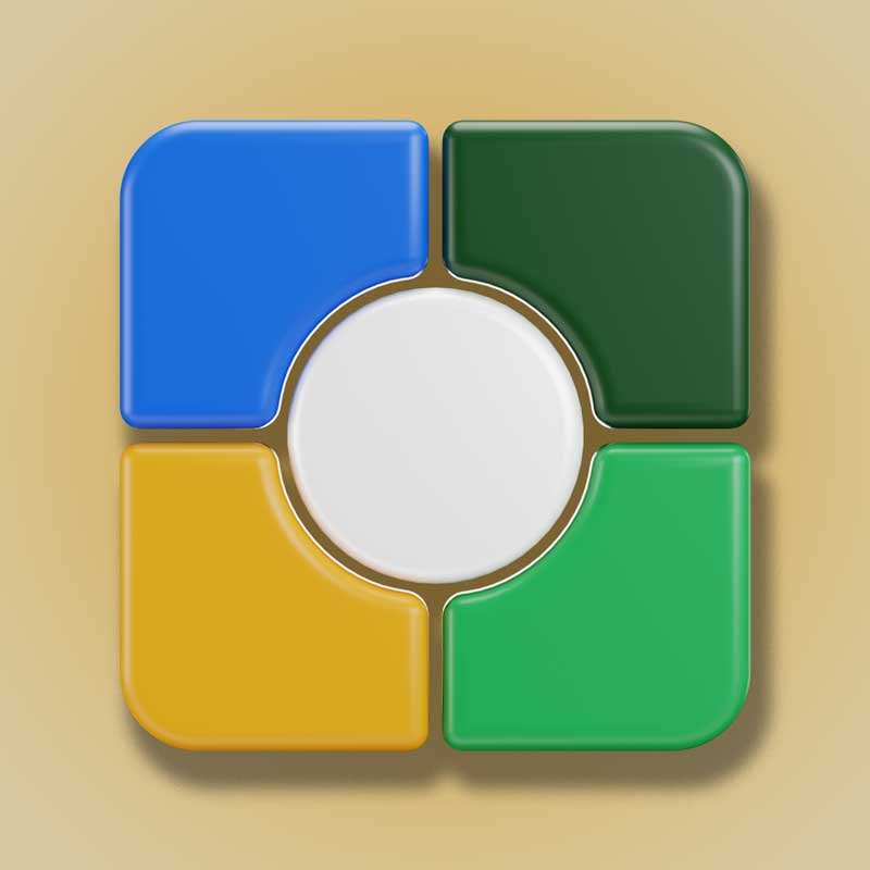 Four quadrant graph chart