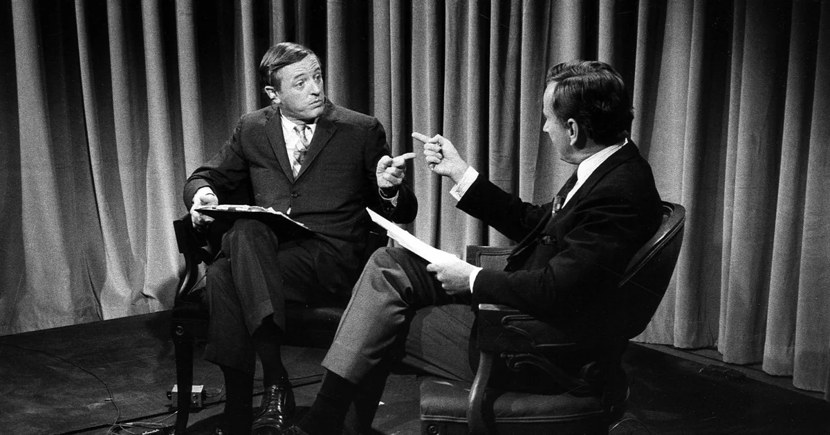 William F. Buckley and Gore Vidal.