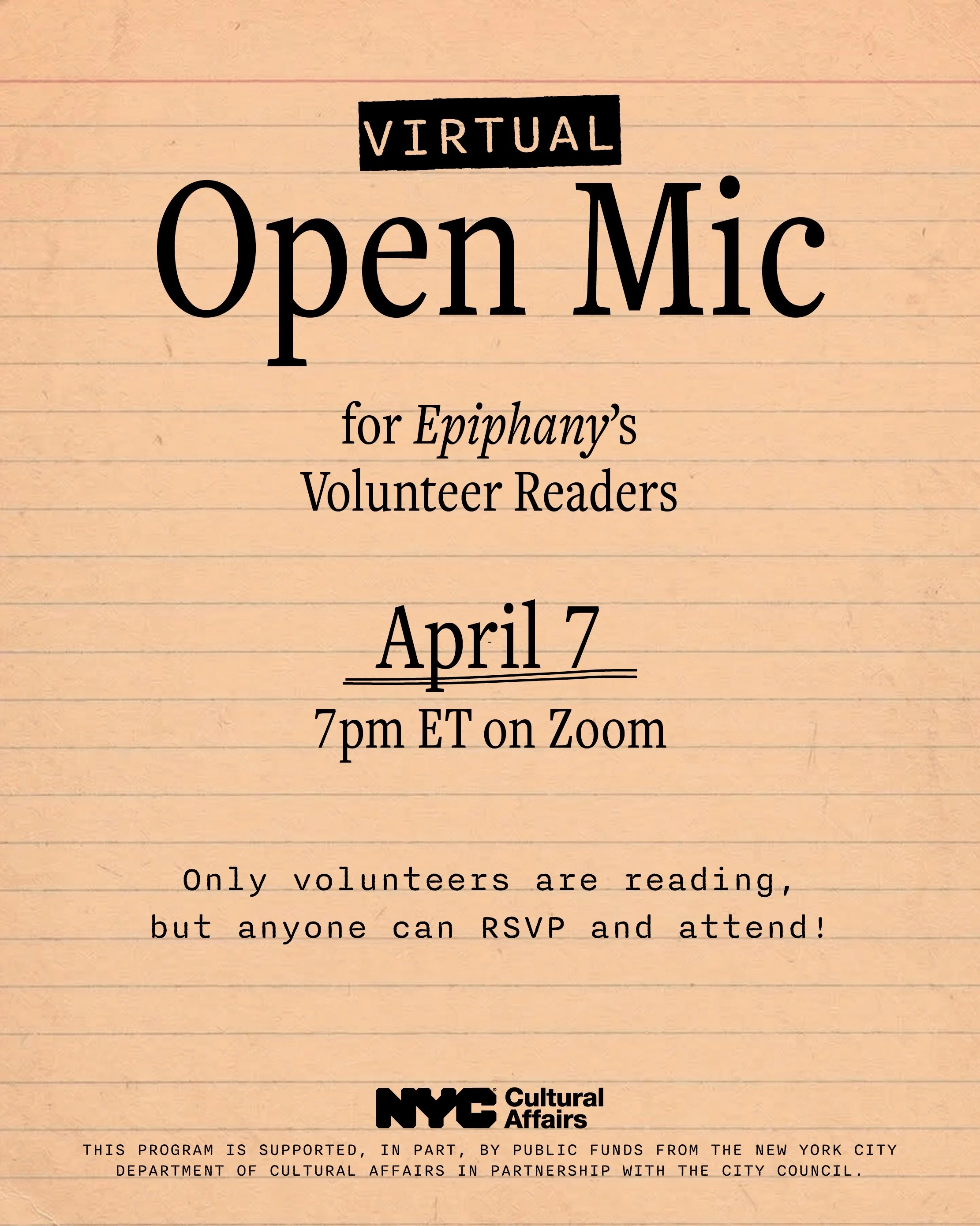 Virtual Open Mic