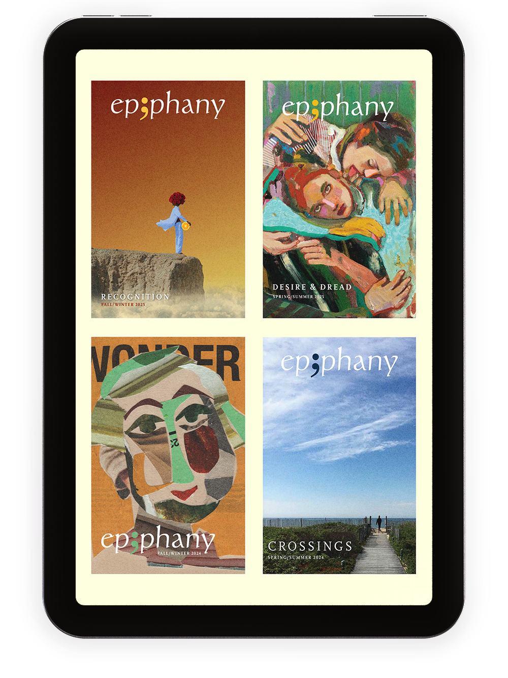 Epiphany magazine covers for various issues