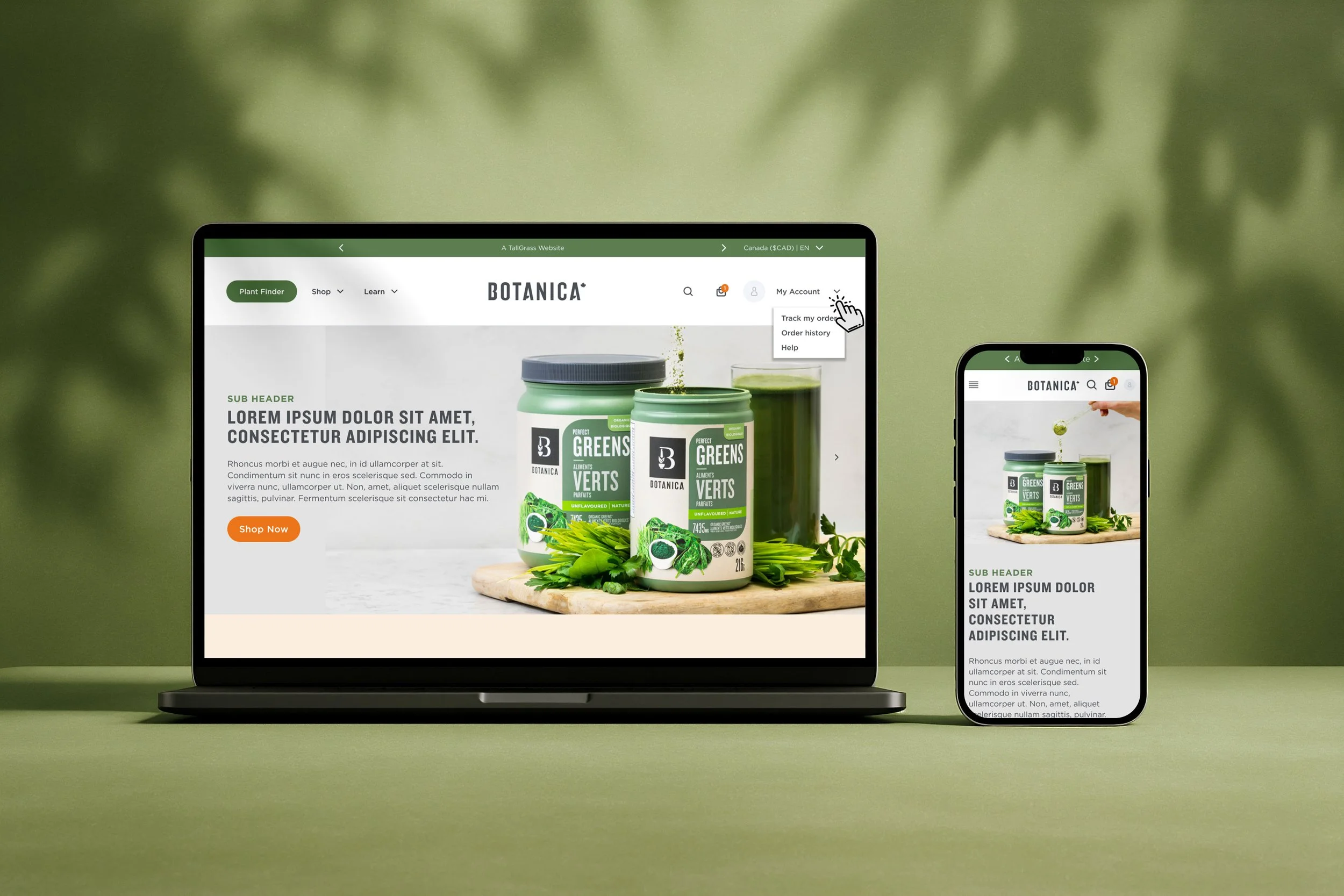 Botanica D2C Website