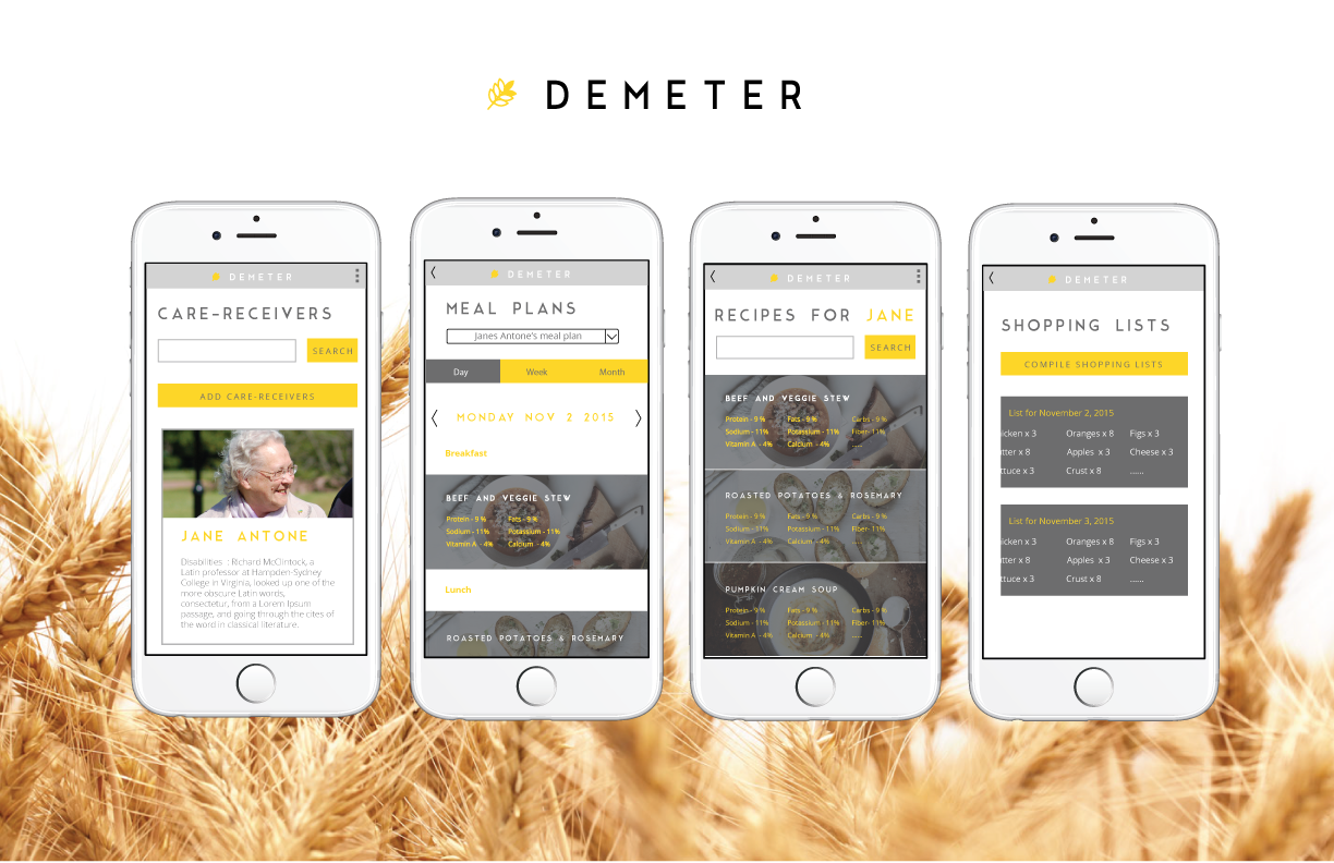 Demeter UI Design