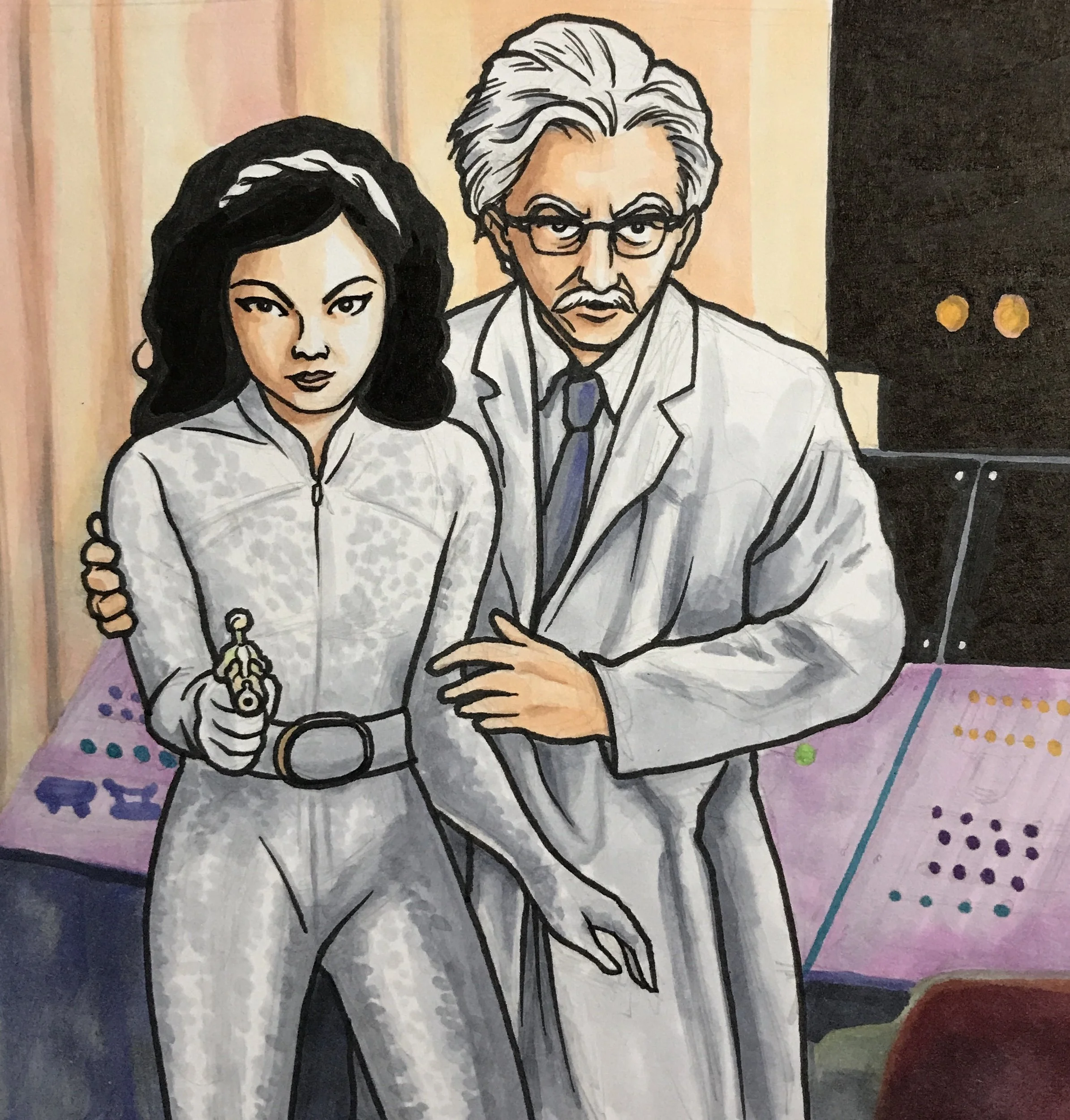 Katsura & Shinzo Mafune (Terror of Mechagodzilla)