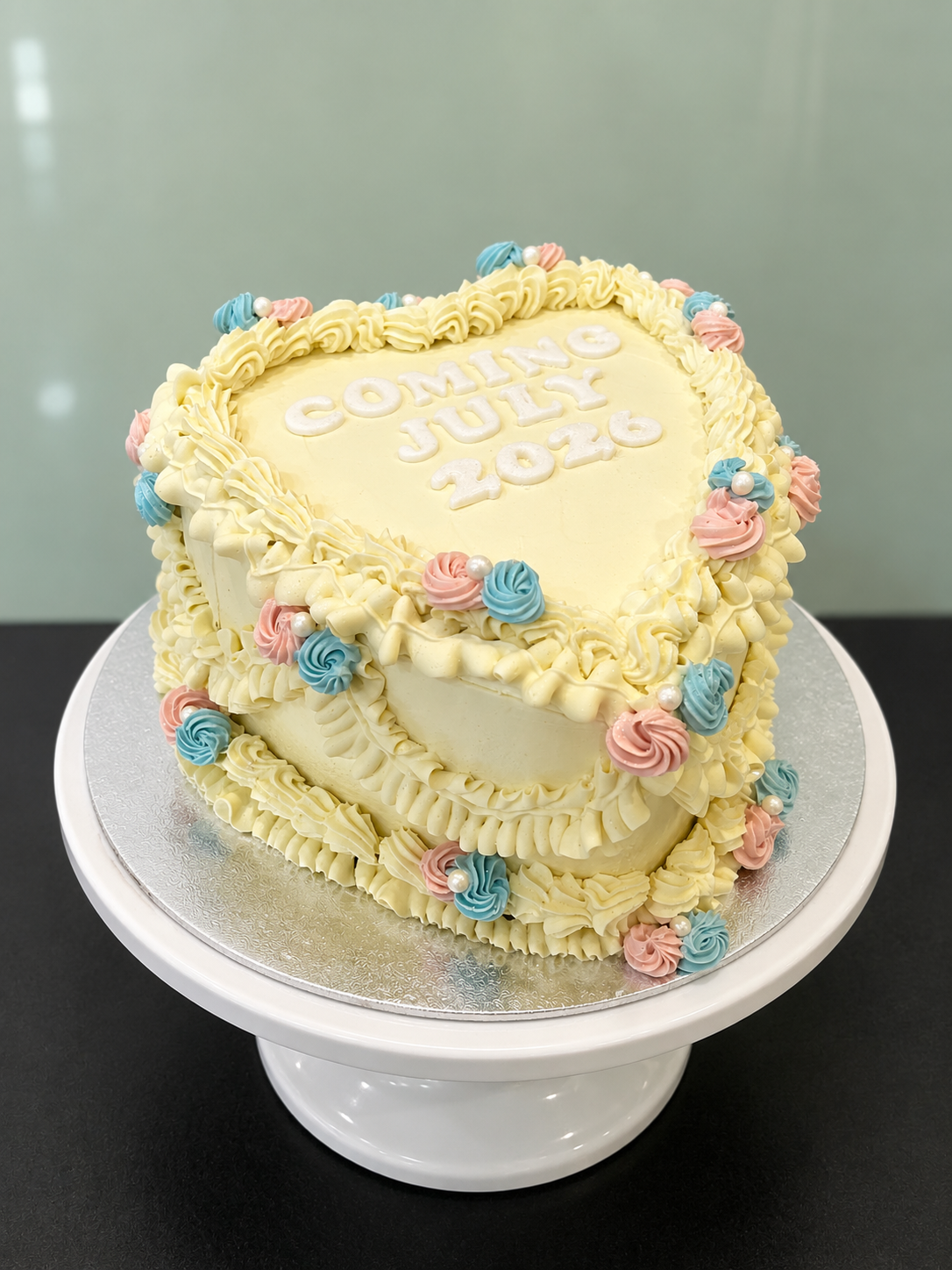 Ombre Gender Reveal Cake