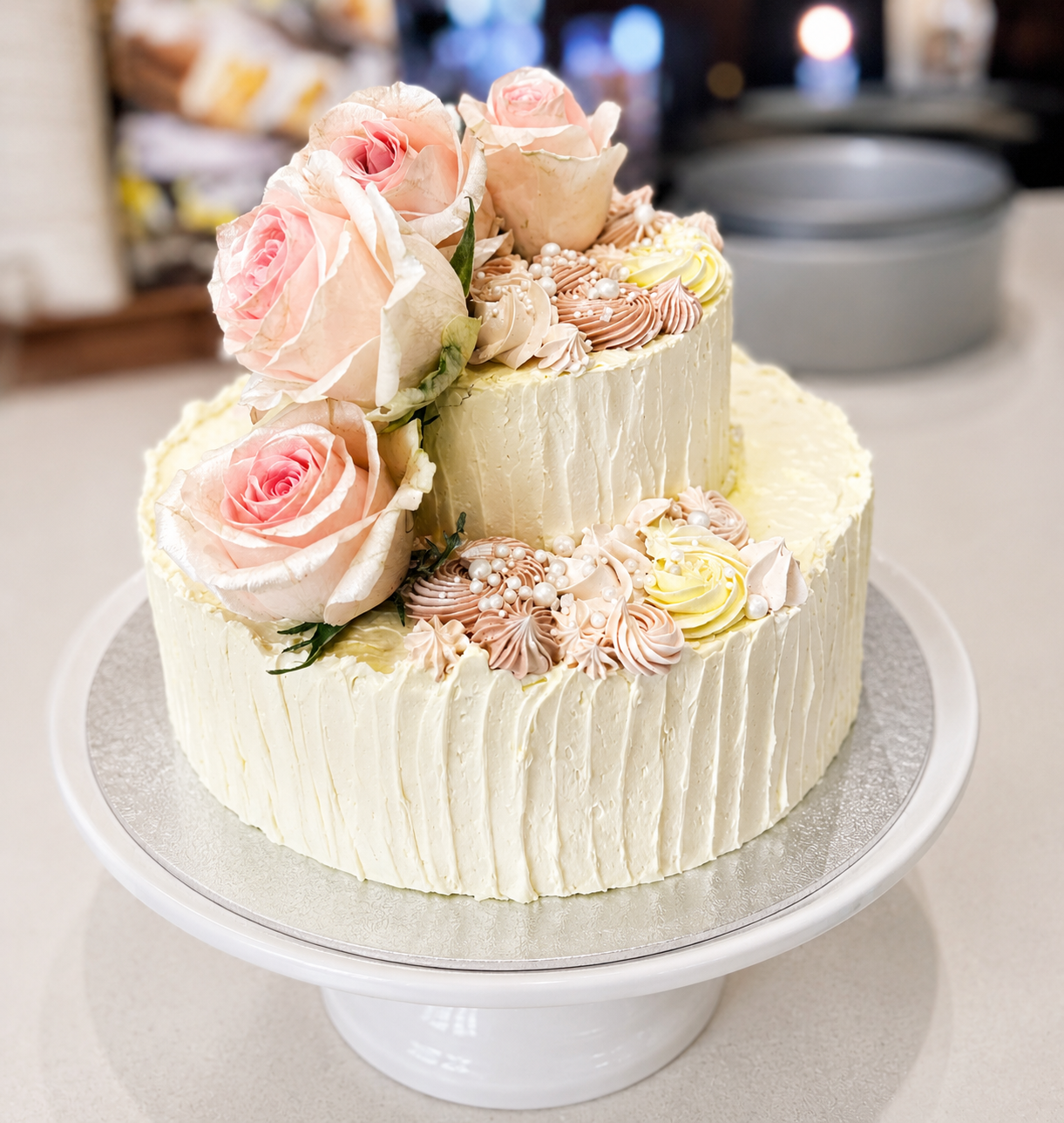 Two Tier Custom Lemon Cake