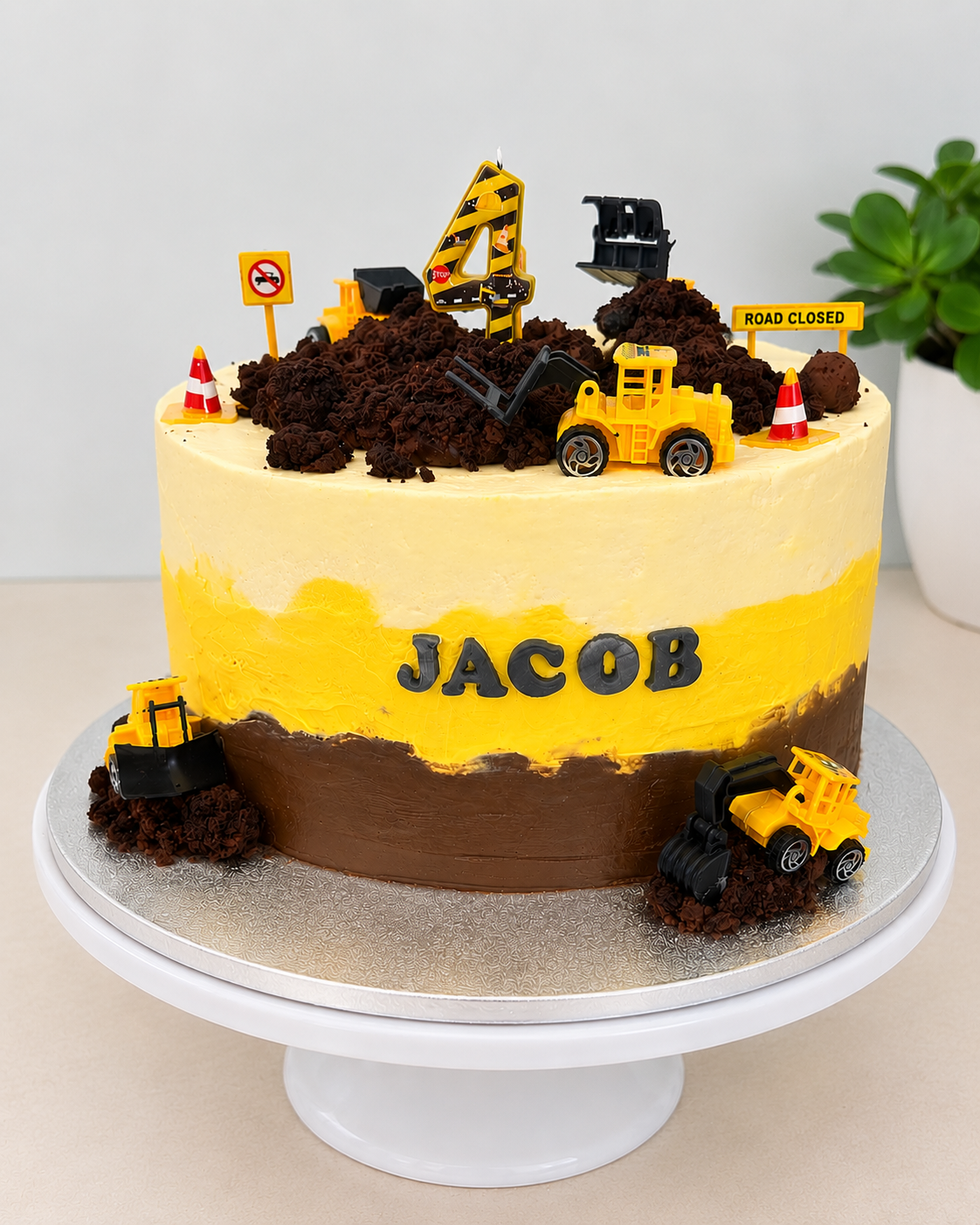  Construction Themed Birthday Cake