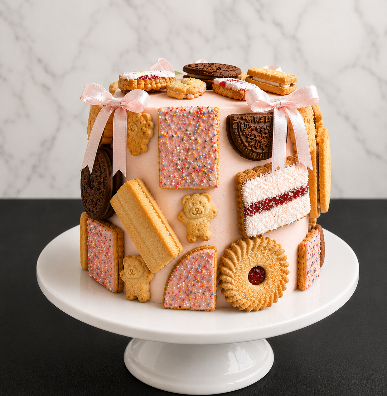 Chocolate and Raspberry 'Family Assorted' Cake