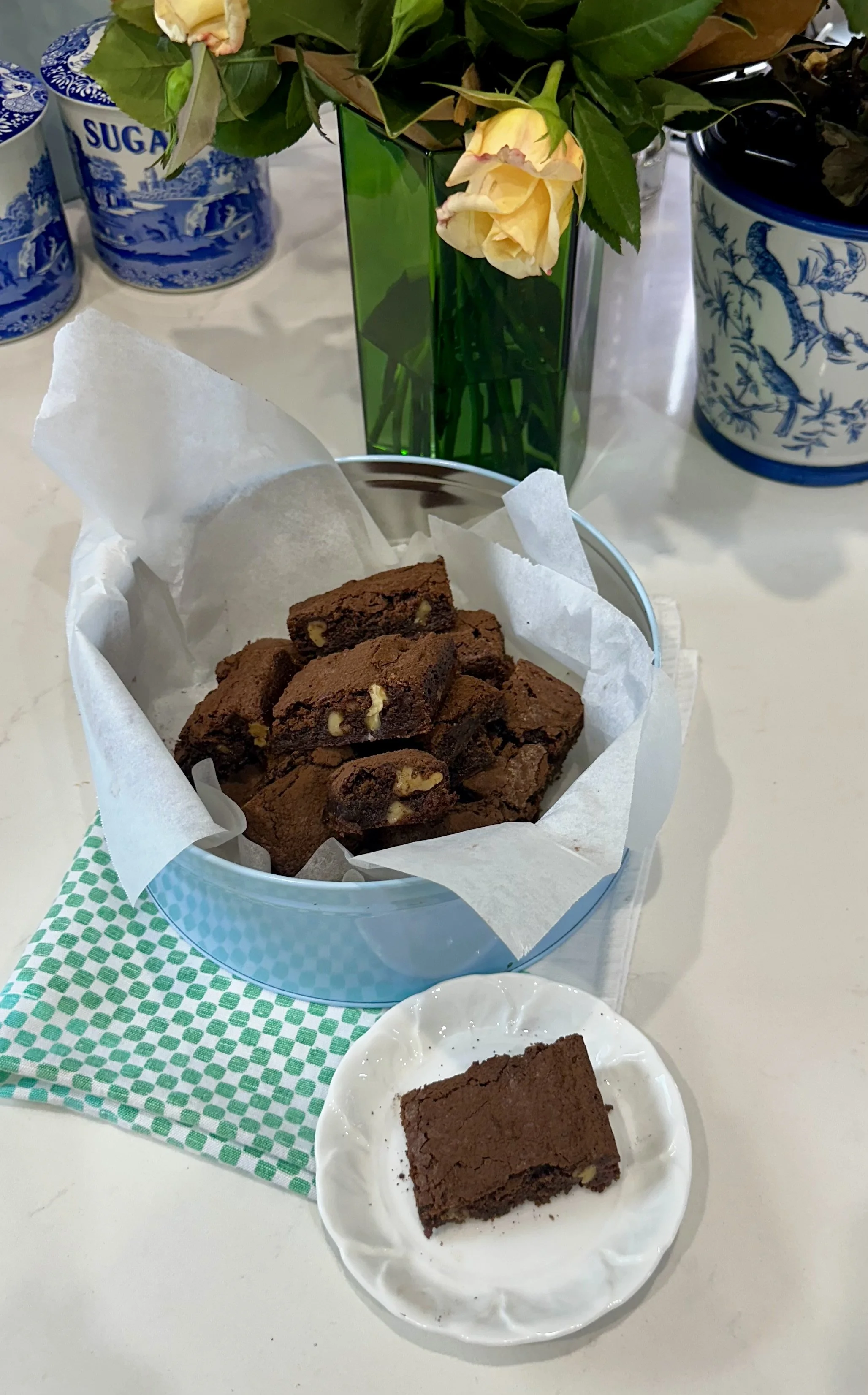 Chocolate and Walnut Brownies