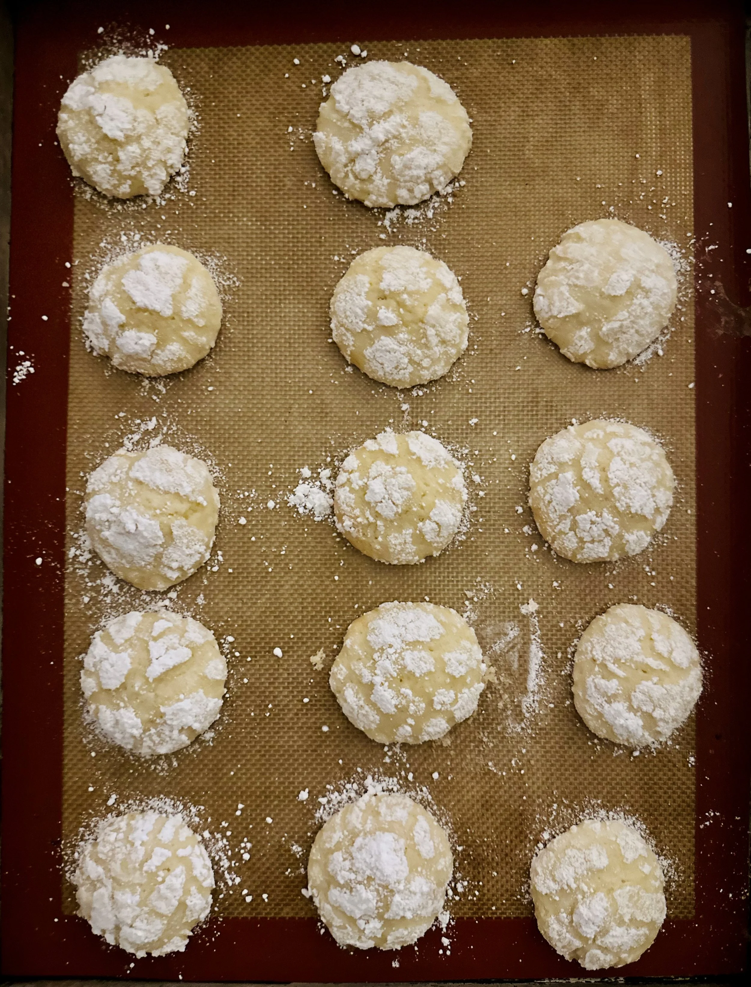 lemon crinkle biscuits