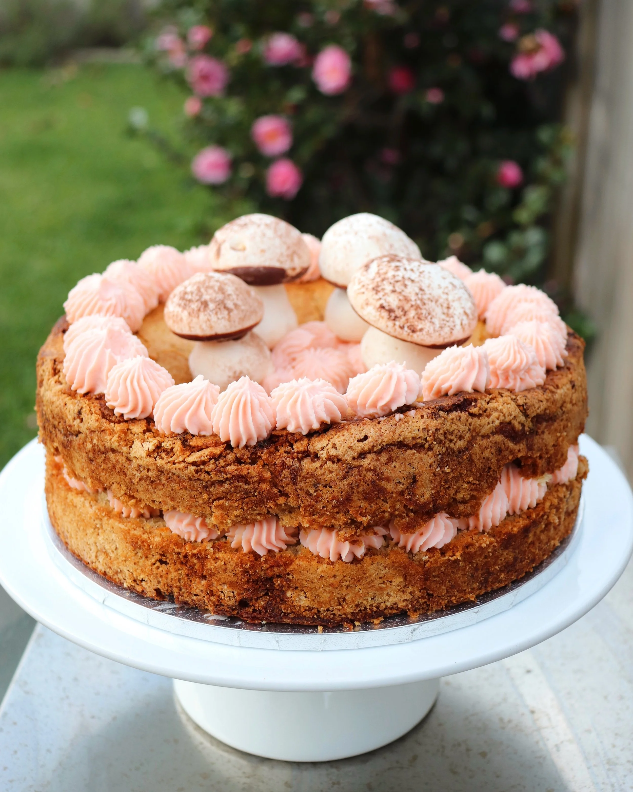 decorated carrot cake