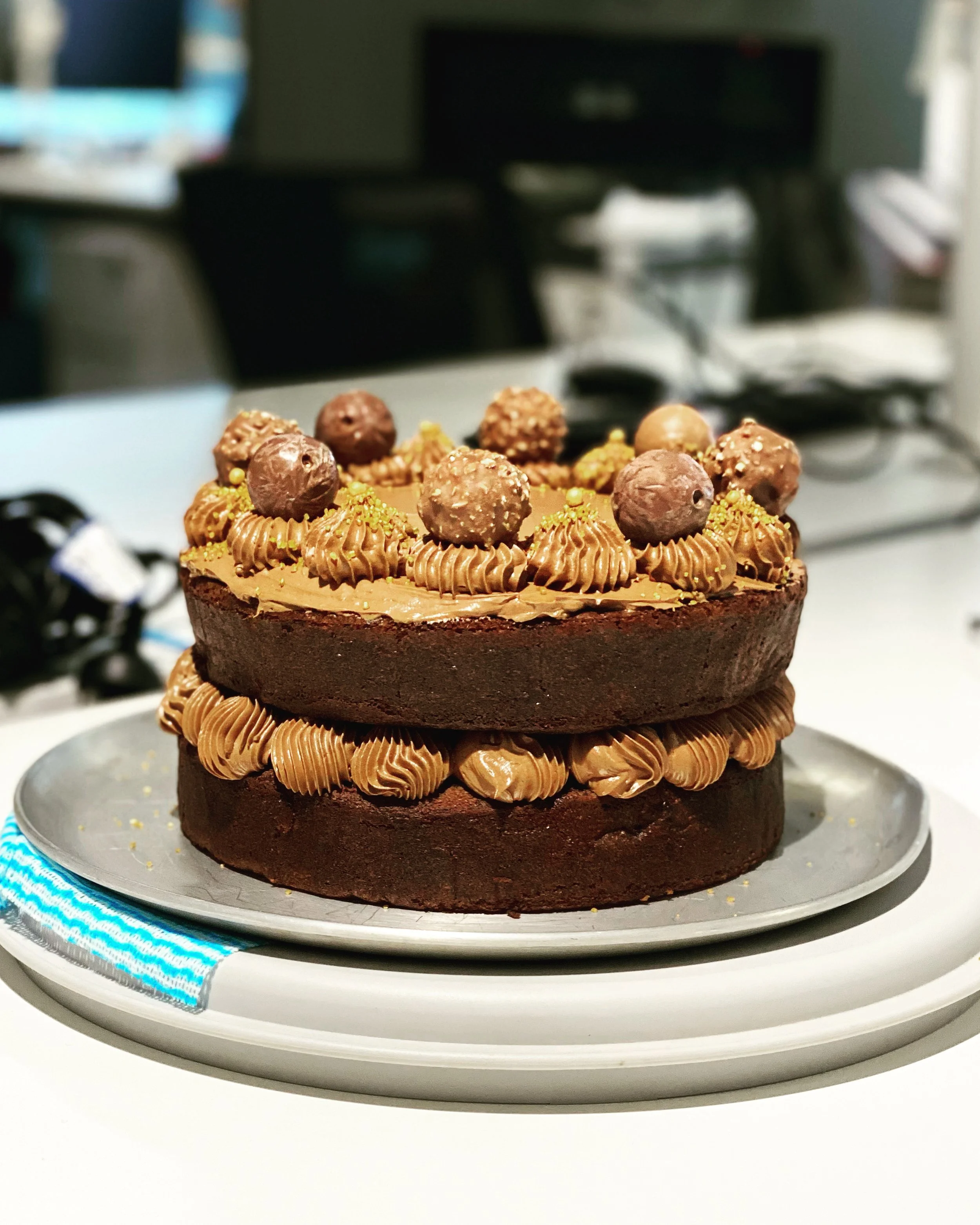 Ferrero Roche Celebration Cake.