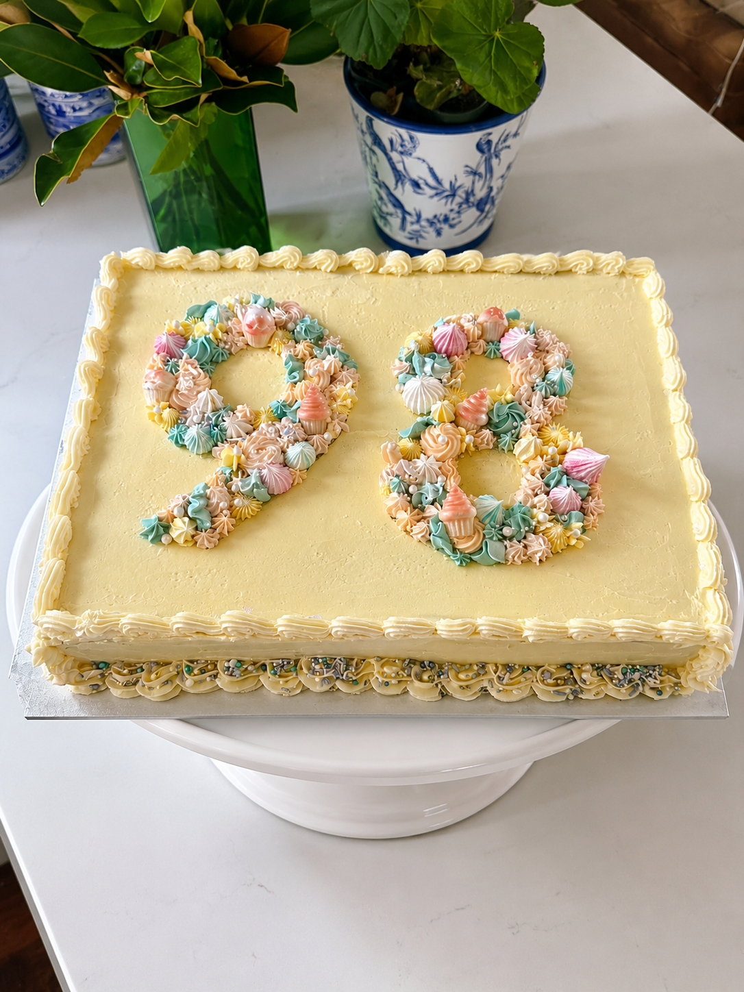 Vanilla Custom celebrations cake 