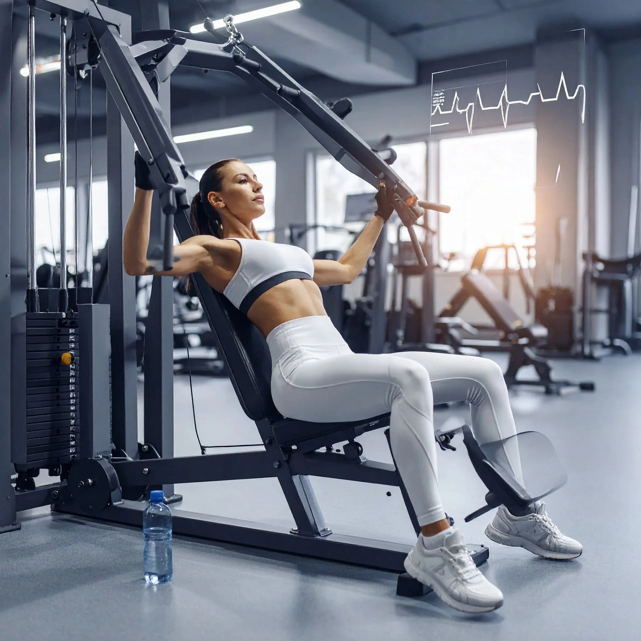 Person working out in the gym