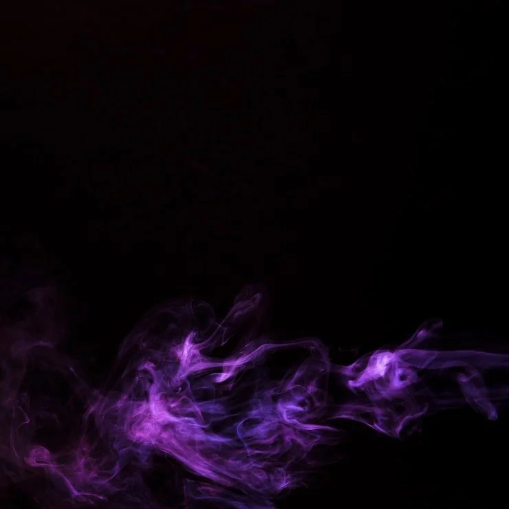 Purple smoke drifting across a black background.