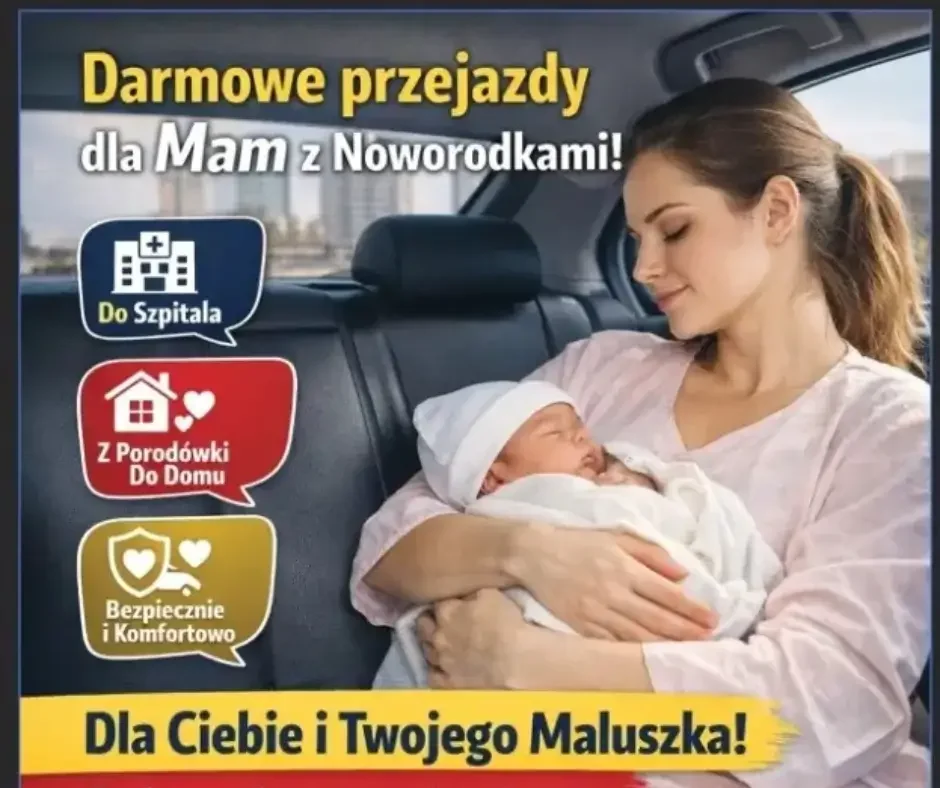 Bezpłatny przejazd na poród i powrót z dzieckiem - CTaxi rusza z akcją dla mam w Gdańsku