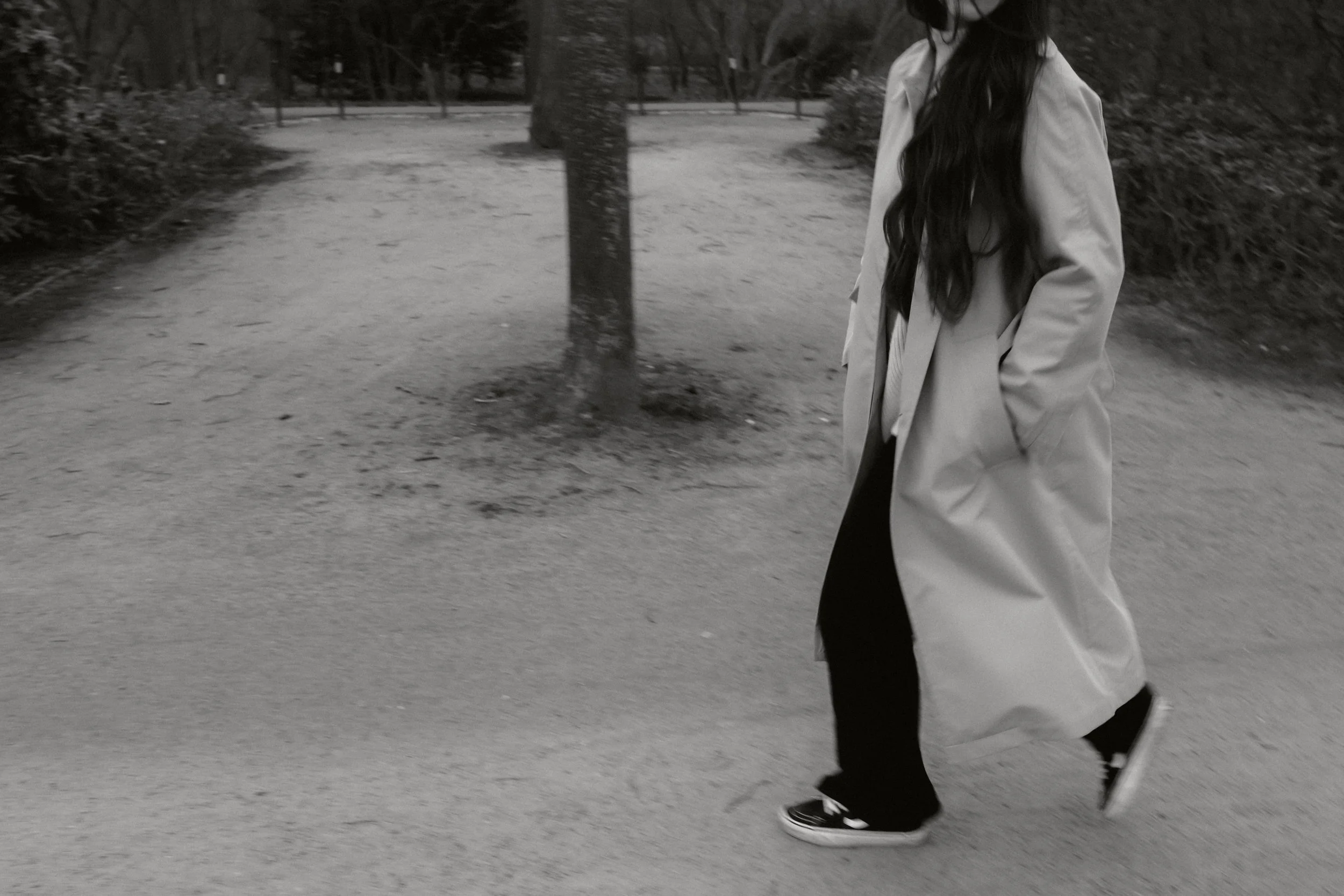 Spaziergang durch den Park.