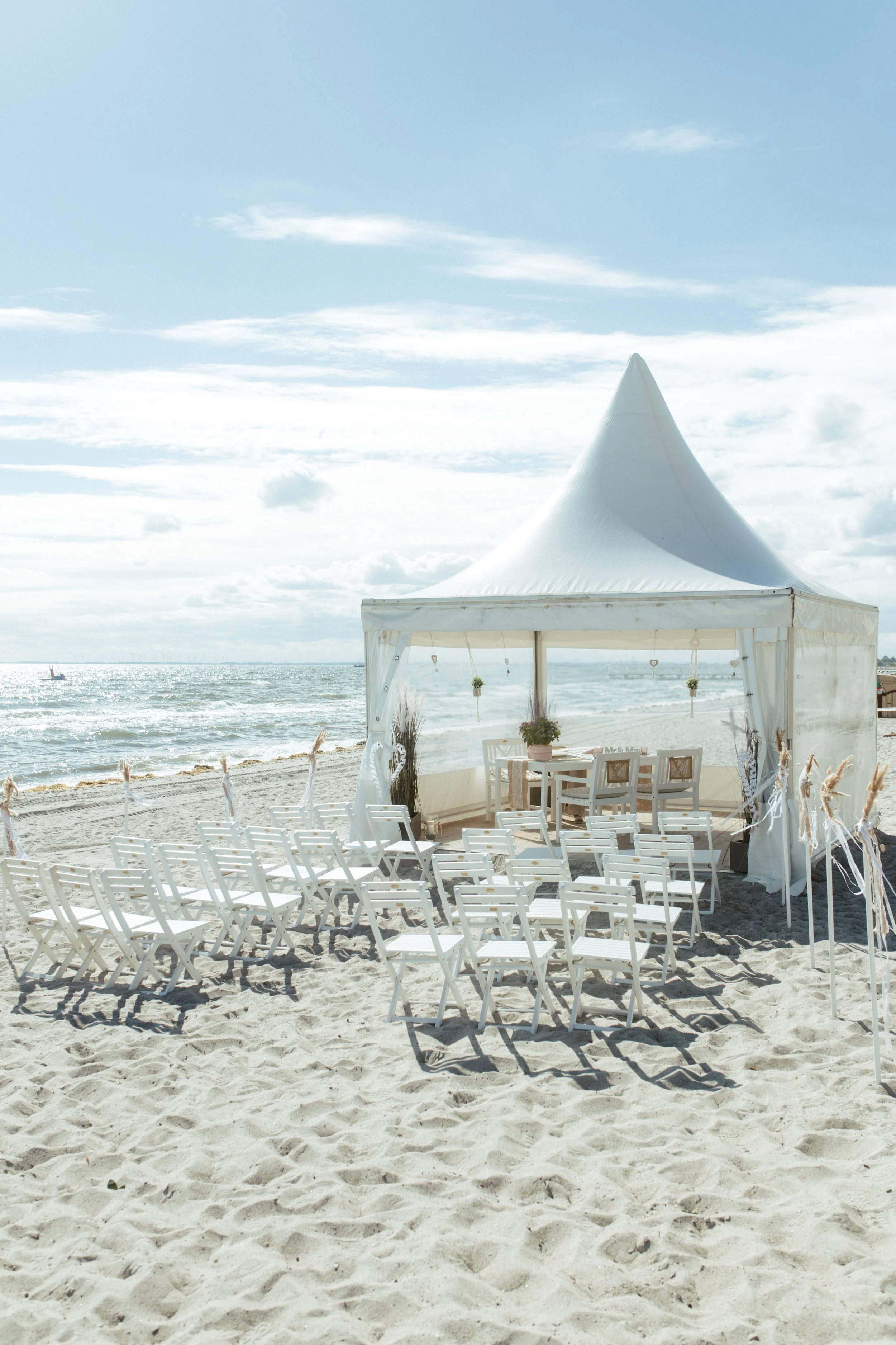 Strandhochzeit auf Fehmarn. 