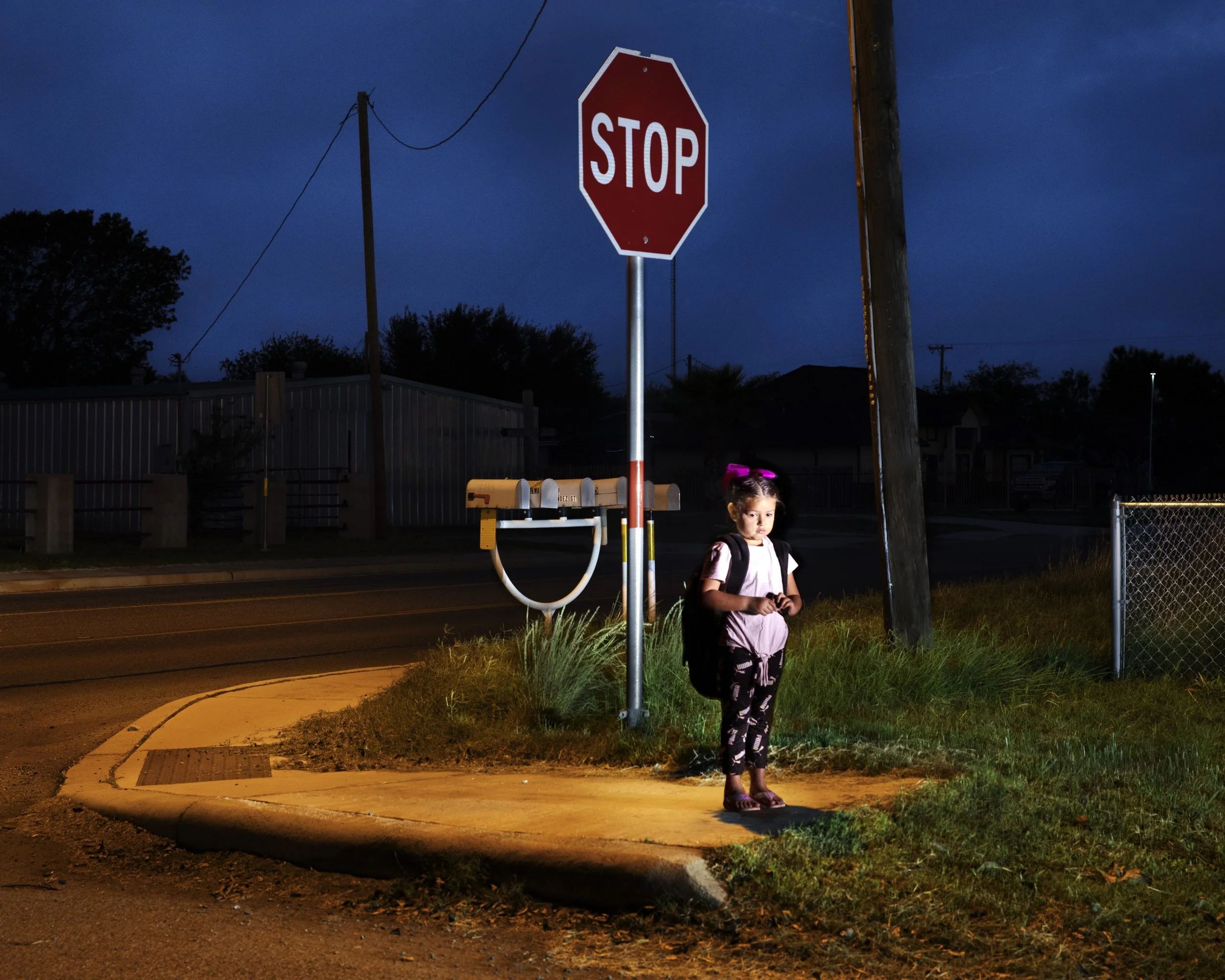Waiting for the Bus in Uvalde
