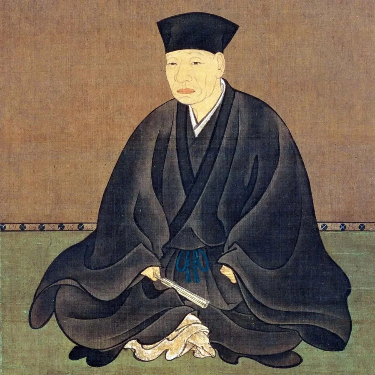 Kyoto Japan traditional wabi-cha tea ceremony with Sen no Rikyū, historic tatami teahouse, Japanese matcha preparation, iron kettle, and minimalist tea ritual in Uji region