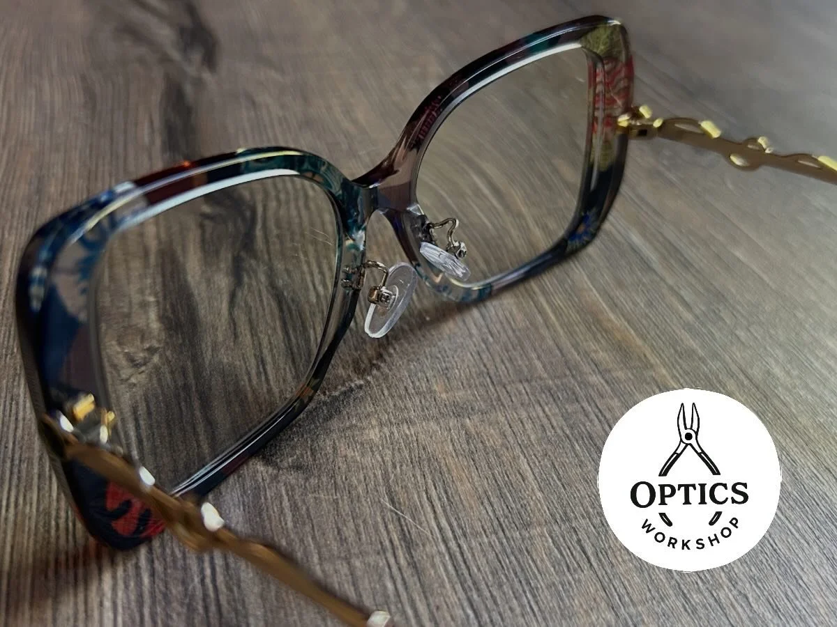 Do your glasses sit too low or press into your cheeks? We can fit adjustable nose pad arms for a personalised, comfortable fit.