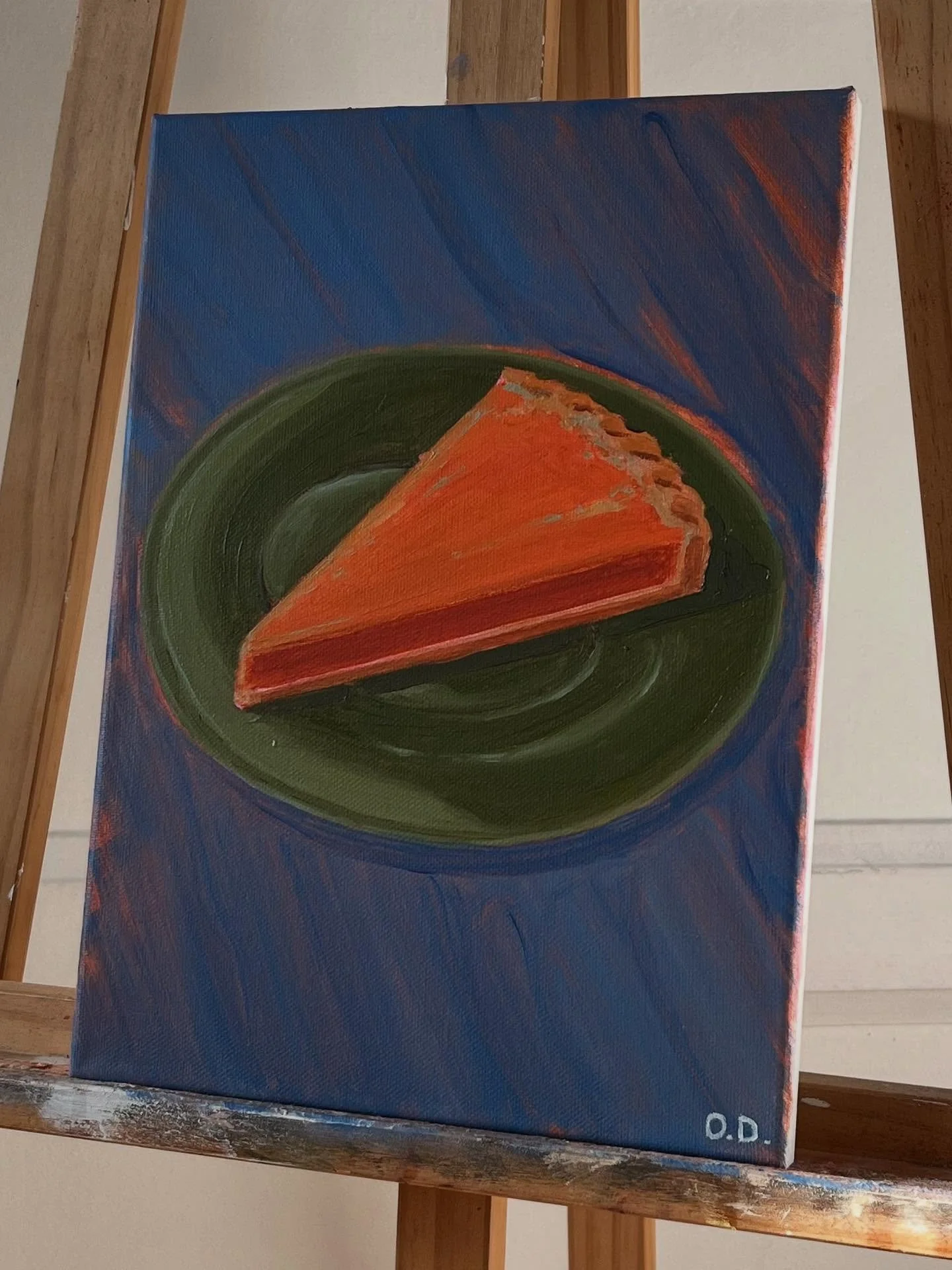 Pumpkin Pie, huile sur toile
24x31cm 

#painting #oilpainting #oiloncanvas #peinture #peinturealhuile #pumpkinpie