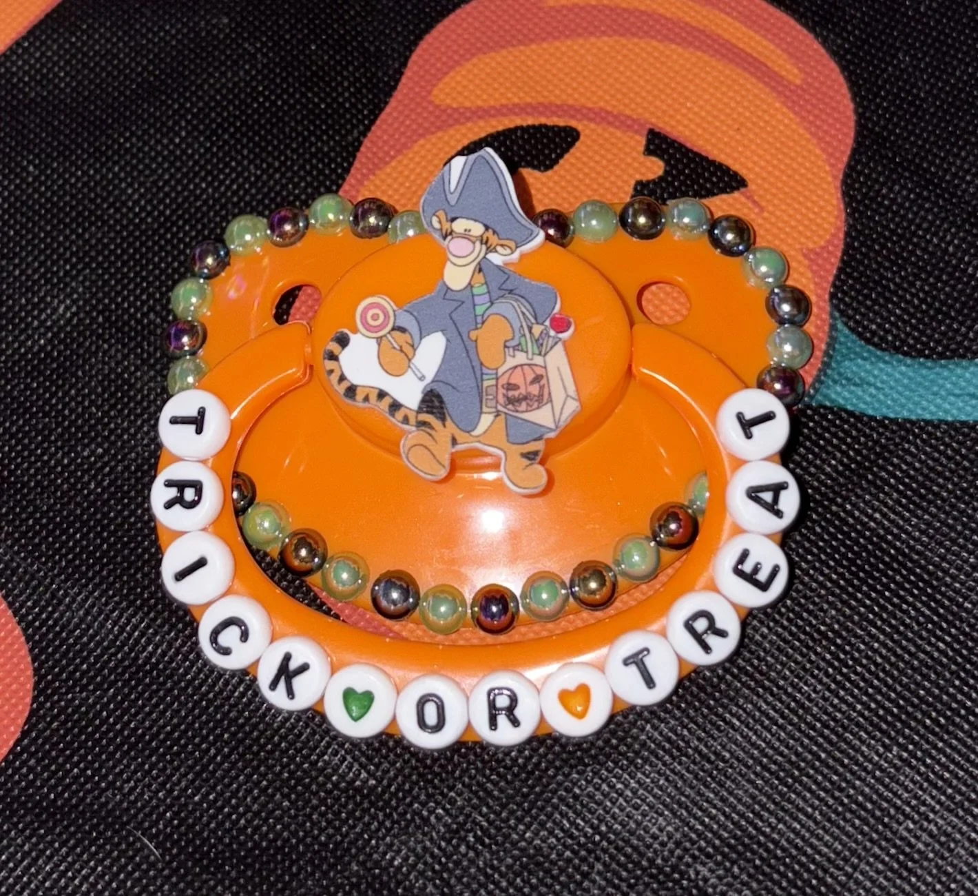 “Trick or Treat” Tiger Paci