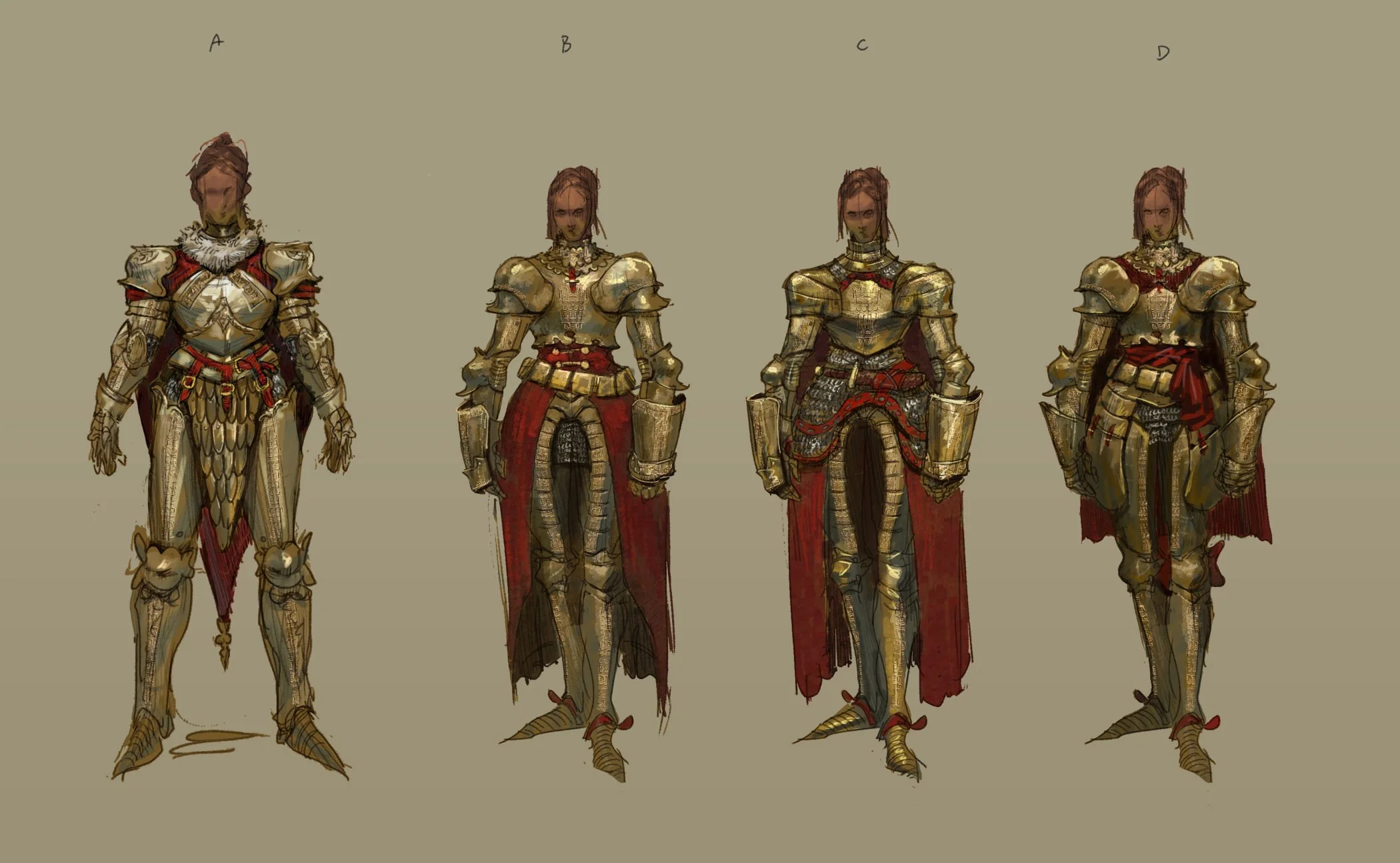 sketches that were for the client to pick from