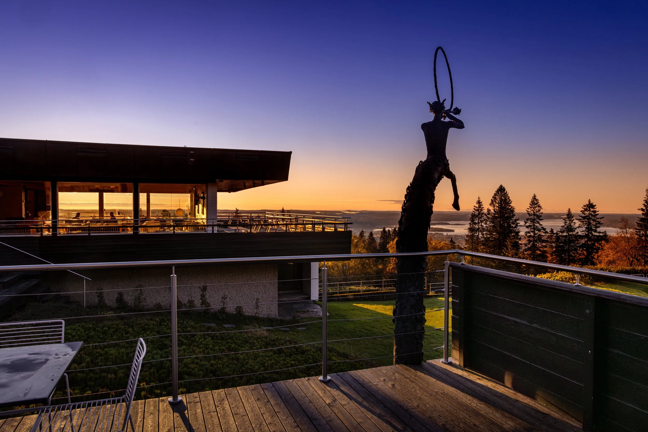 Utsikt fra Voksenåsen Hotel - Fotograf: Yanan Li