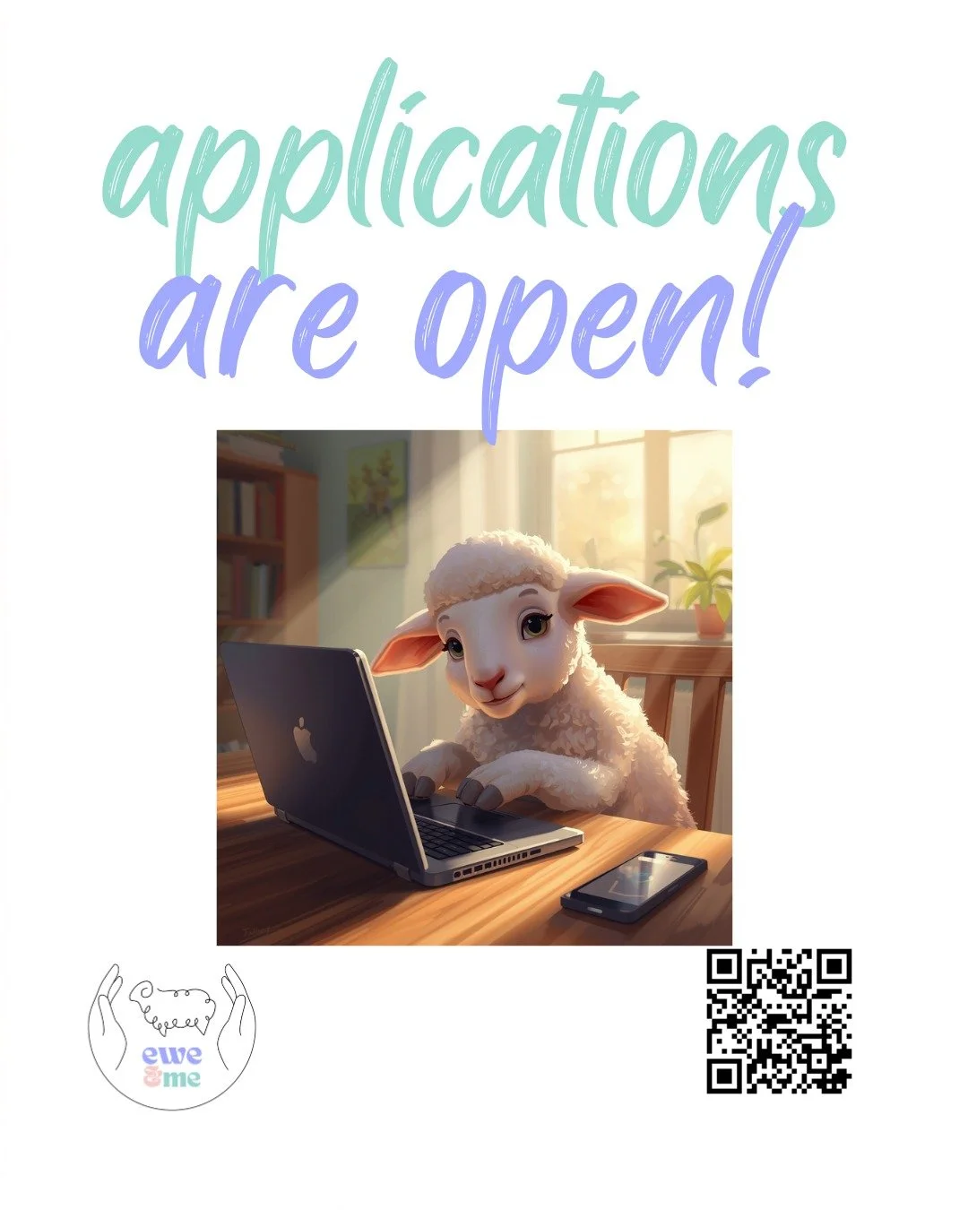 Applications are now open! Check the QR code or click this link to find out more: https://www.eweme.au/applications