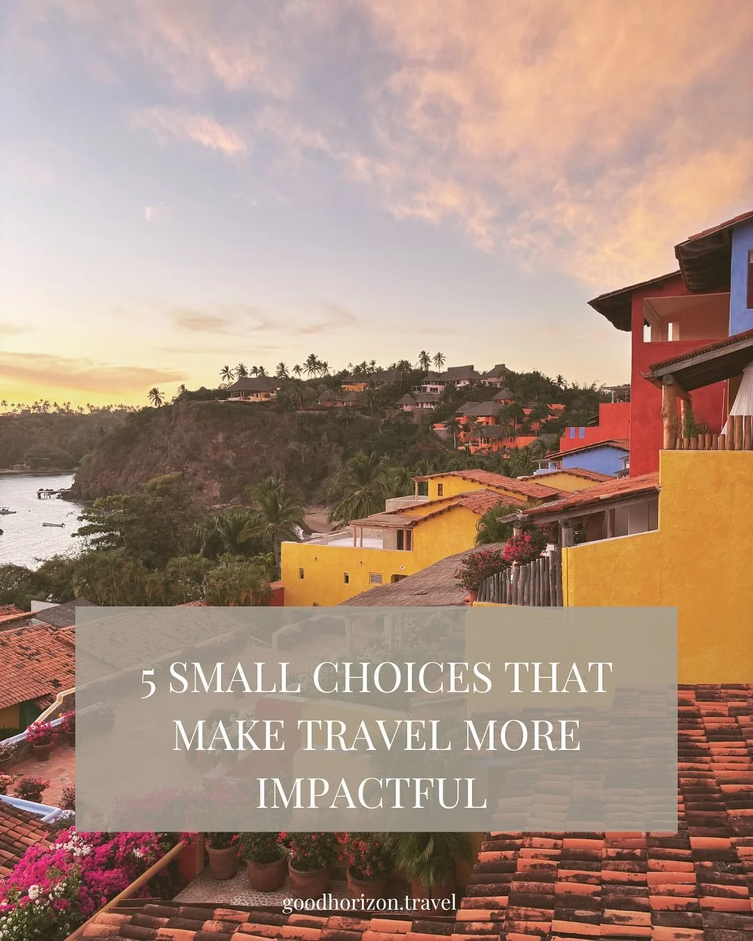 You don&rsquo;t have to overhaul the way you travel to make a difference. A few small choices, done with intention, can change everything.

Here are five ways to make your next trip more impactful. 👇

1. Stay local.
Skip the big international brands