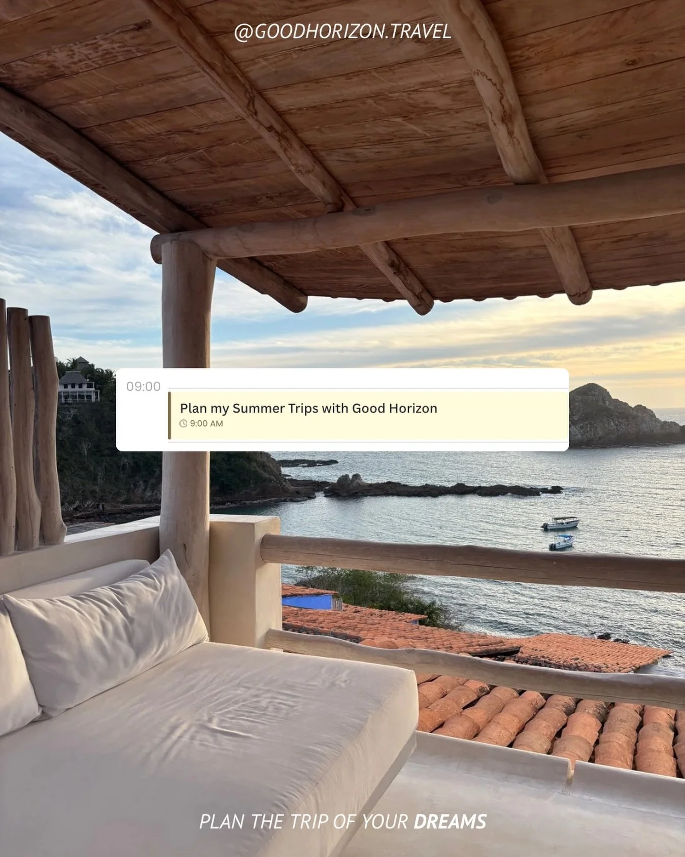 Can you feel it? Summer is creeping closer, and that means it&rsquo;s time to start thinking about where you&rsquo;re headed next. 

Let Good Horizon help you plan every detail, because the best trips don&rsquo;t just happen, they&rsquo;re made possi